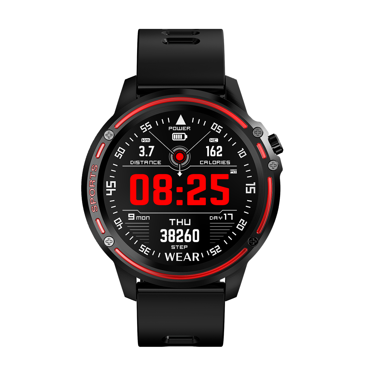 Leotec Smartwatch Multisports Ecg Complete Rojo