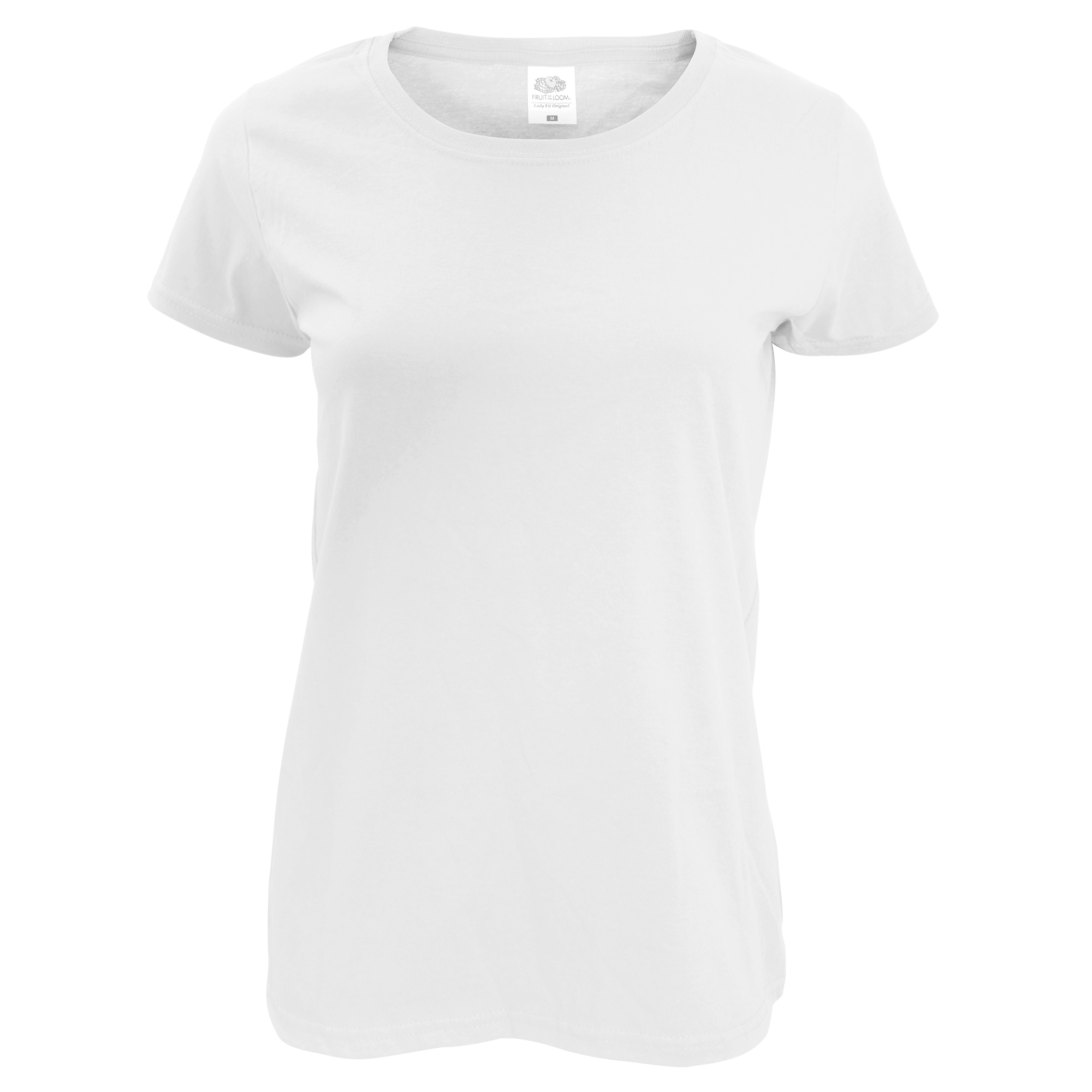 Camiseta Ajustada Fruit Of The Loom Ladyfit - blanco - 
