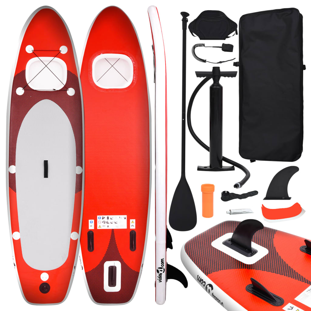 Set De Tabla De Paddle Surf Hinchable Vidaxl 300x76x10 Cm