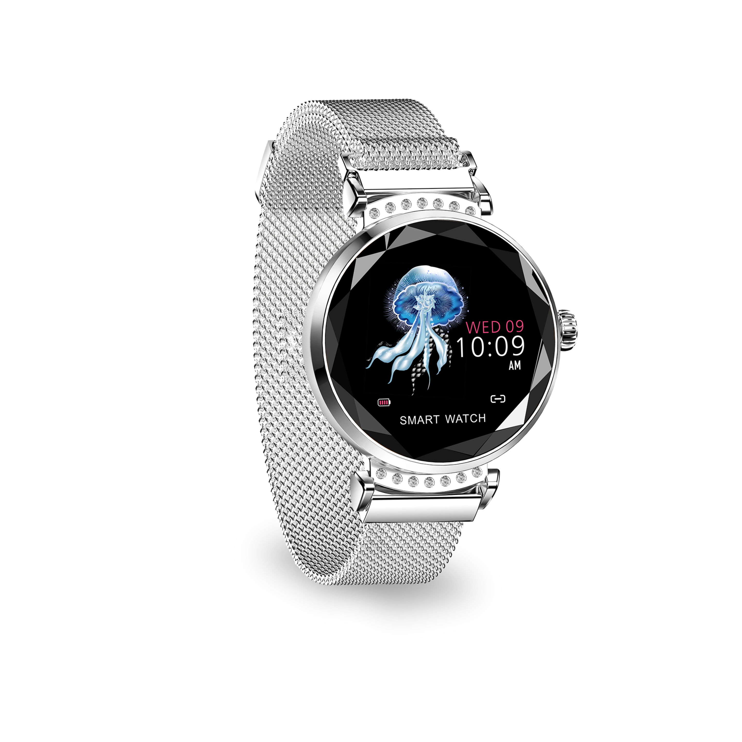 Reloj Bluetooth Watchuu Con Control Ovulacion Ip68 Cleopatra Gris