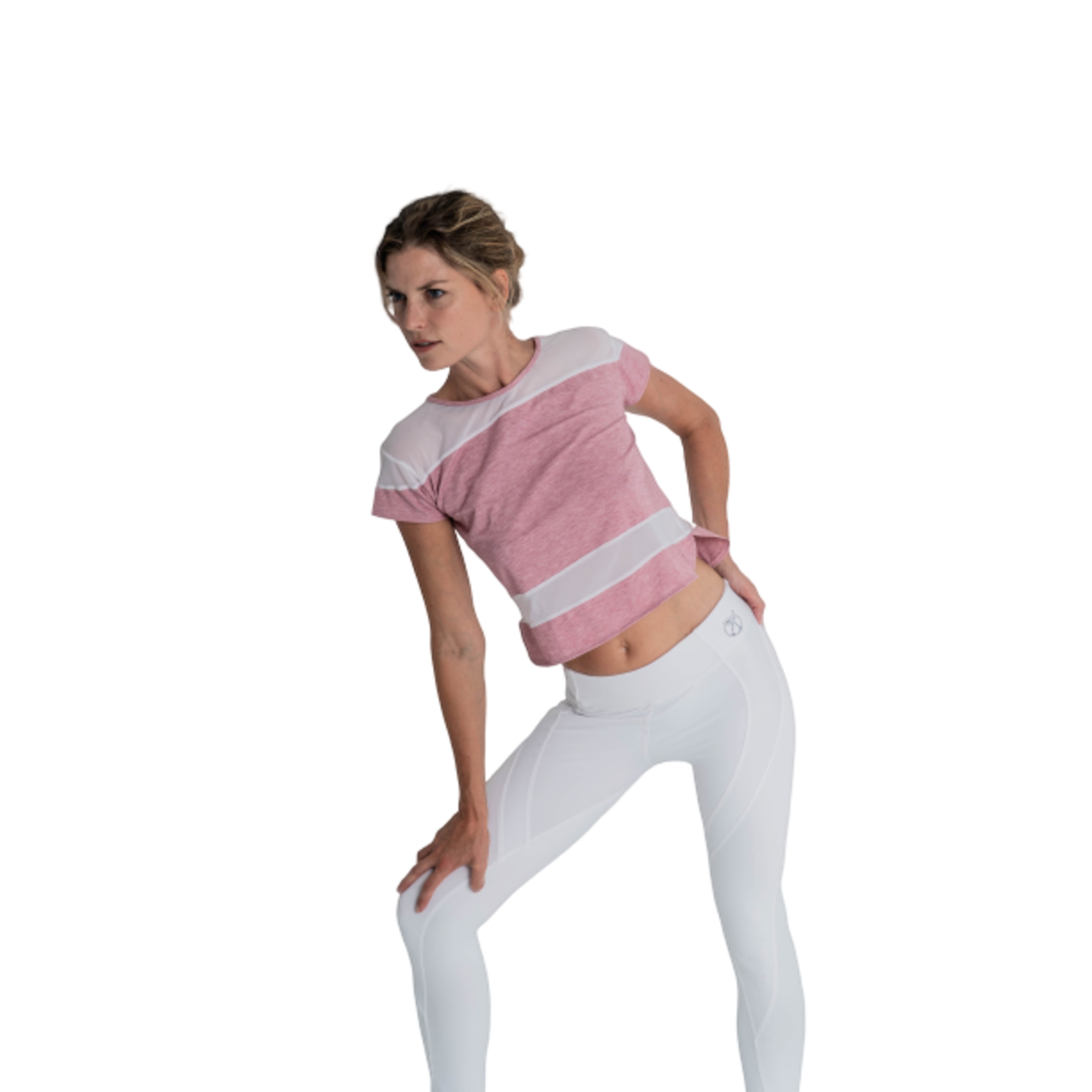 Camiseta Fitness Transpirable Rosa, Alana