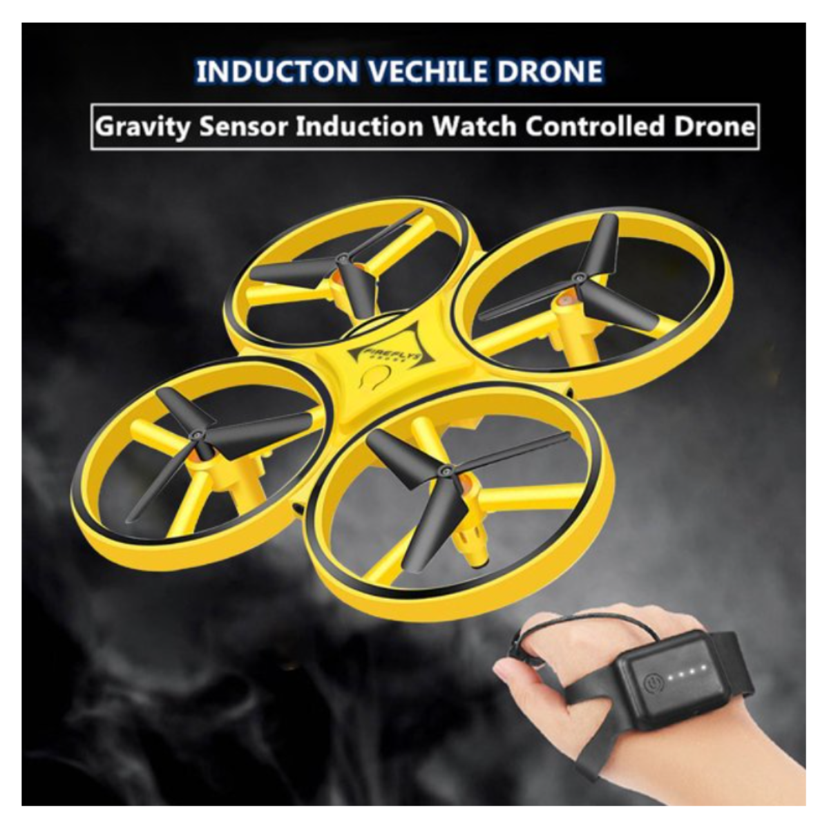 Mini Dron Firefly Dron Grid Com Controle Remoto, Iluminação Smartek Led