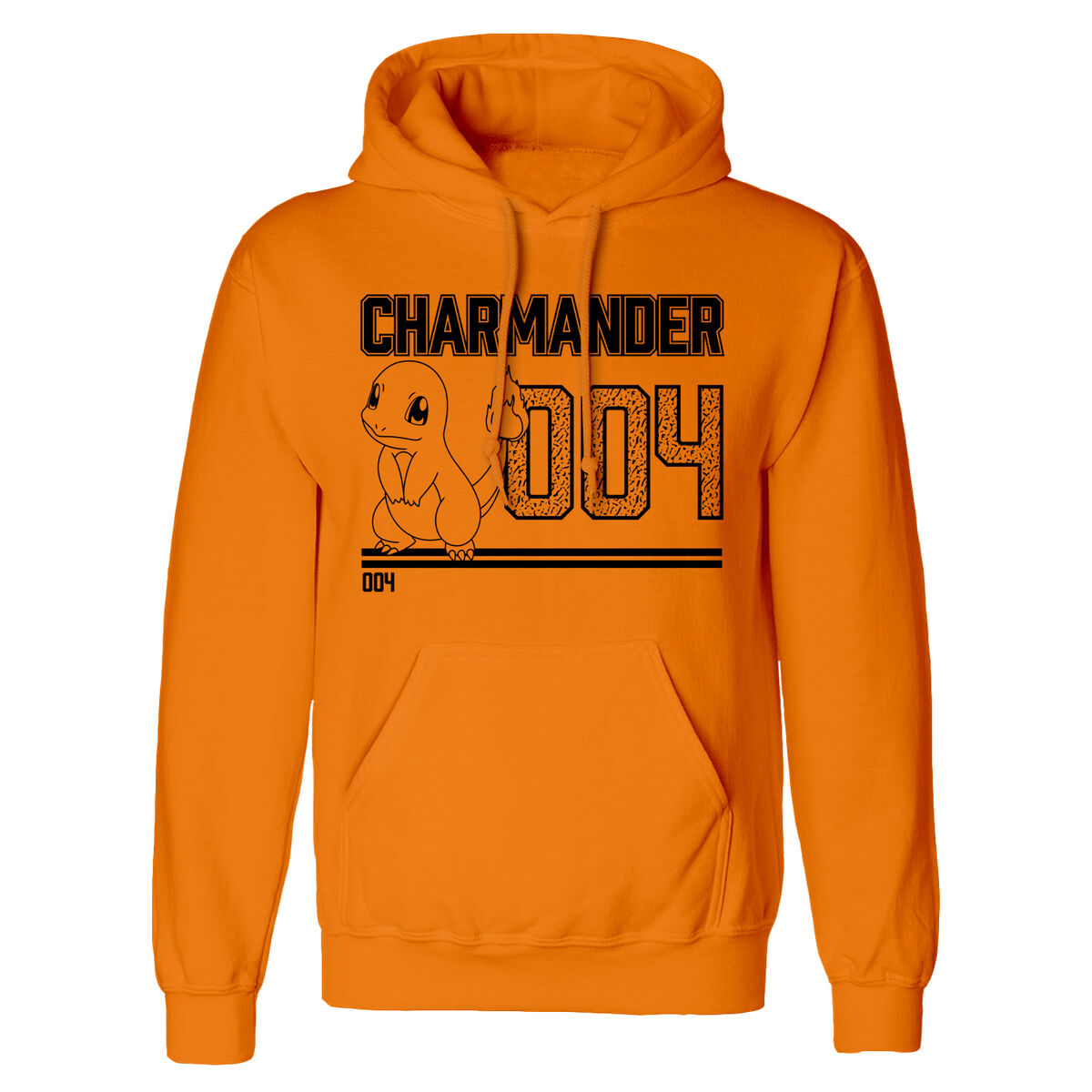 Sudadera Con Capucha Pokémon Charmander Line Art - naranja - 