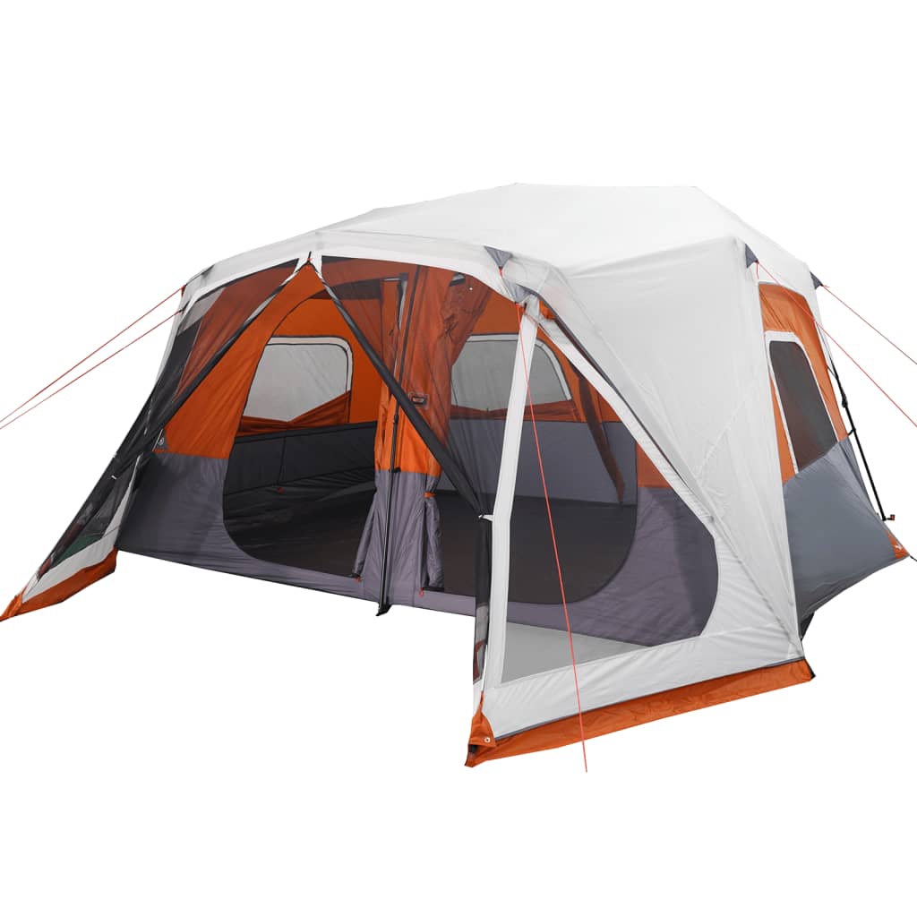 Tenda De Campismo Vidaxl Com Luz Led 443 X 437 X 229 Cm - gris-naranja - 