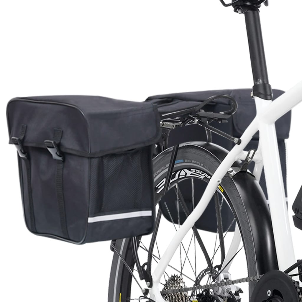 Vidaxl Bolsa Doble Para Bicicleta Alforja Impermeable 35 L