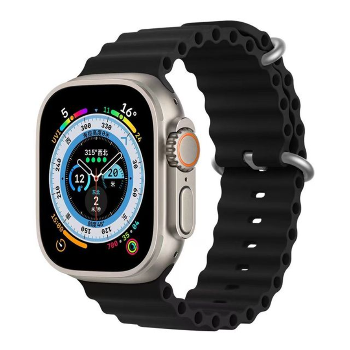 Reloj Inteligente Smartwatch Smartek Sw-hk8pm, Pantalla Amoled, Con Brújula Y Llamadas Bt - negro - 