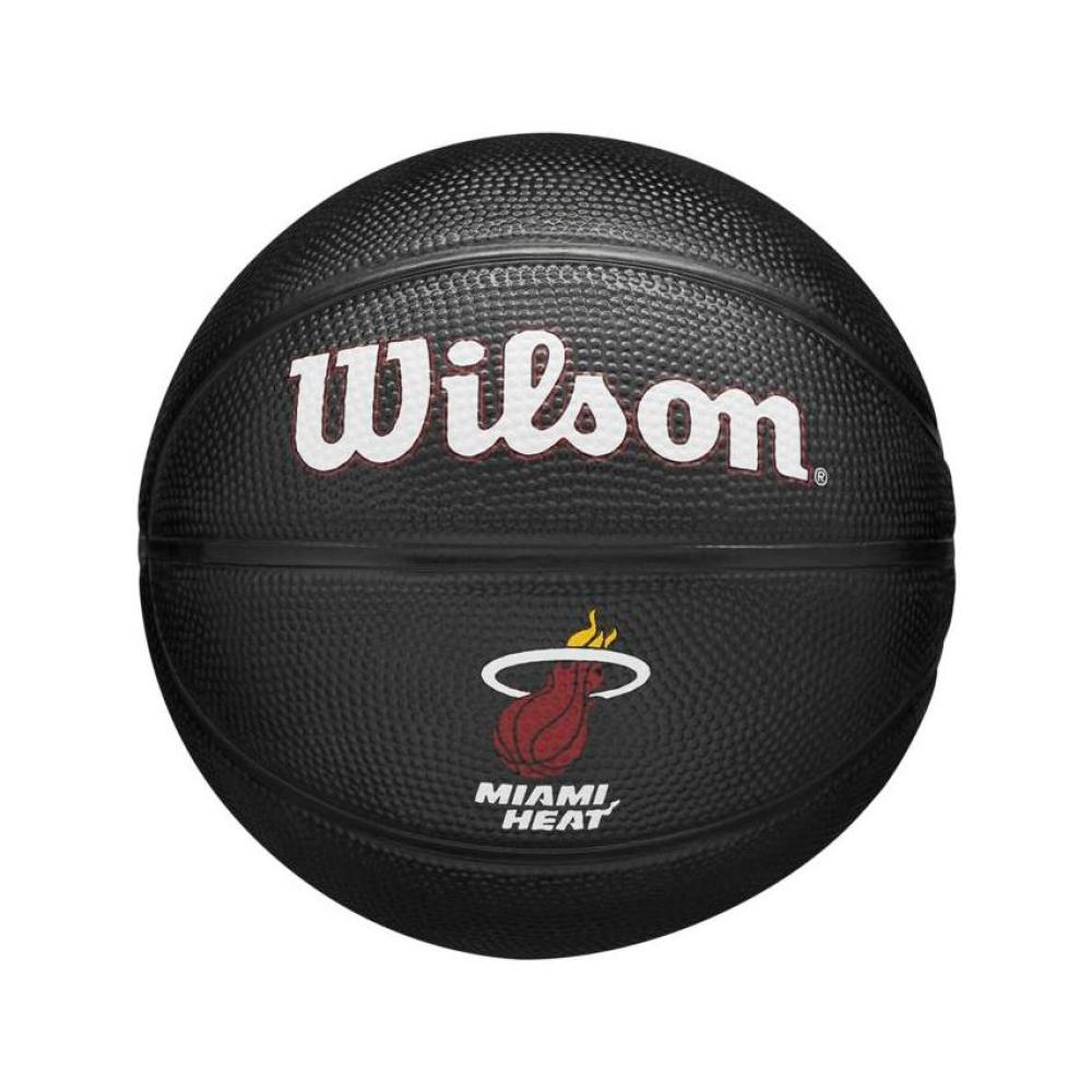 Mini Balón De Baloncesto Wilson Nba Team Tribute - Miami Heat - negro - 
