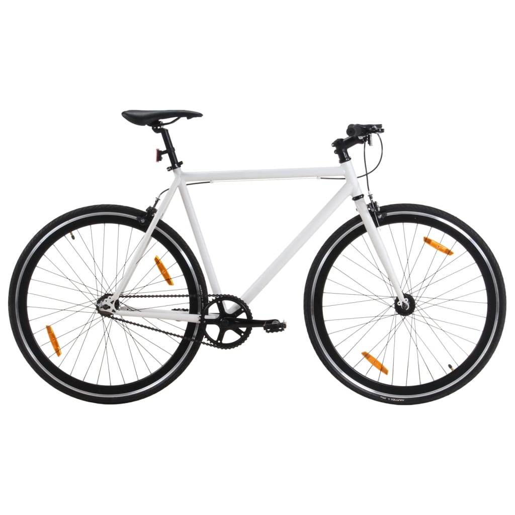 Bicicleta De Una Sola Velocidad Vidaxl 700c 59 Cm - blanco - 