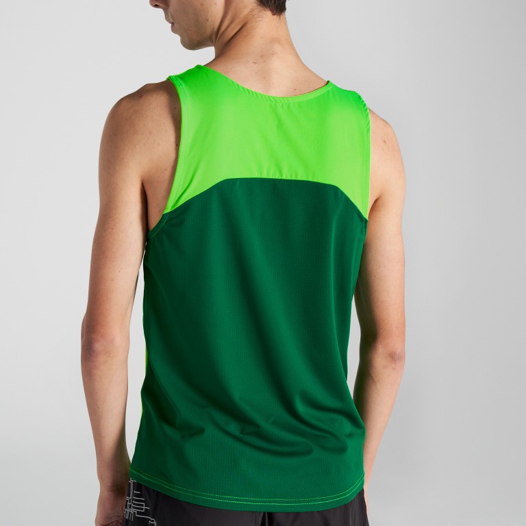 T-shirt De Alça Joma R-winner Verde Fluorescente
