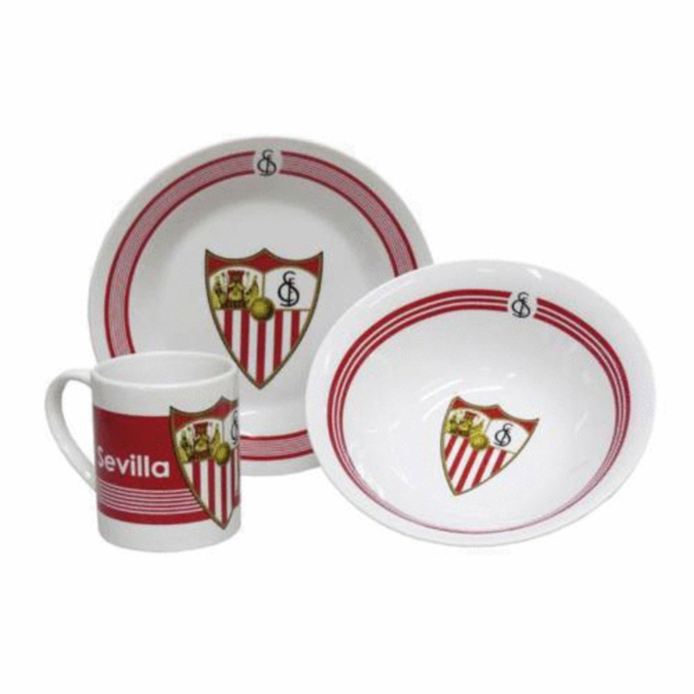 Set De Menaje Sevilla Futbol Club 60128 - blanco - 