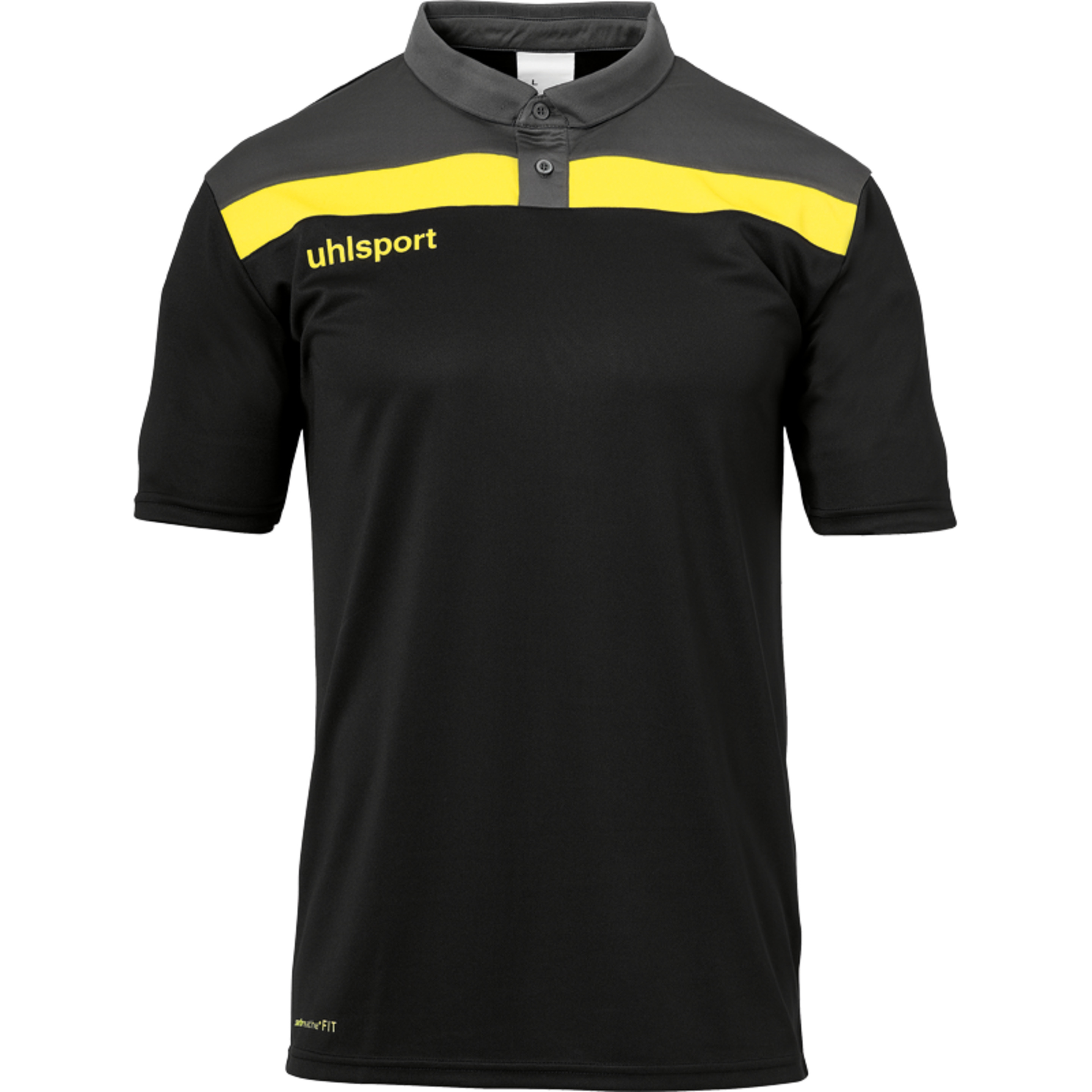 Offense 23 Polo Shirt Negro/antracita/lima Amar Uhlsport