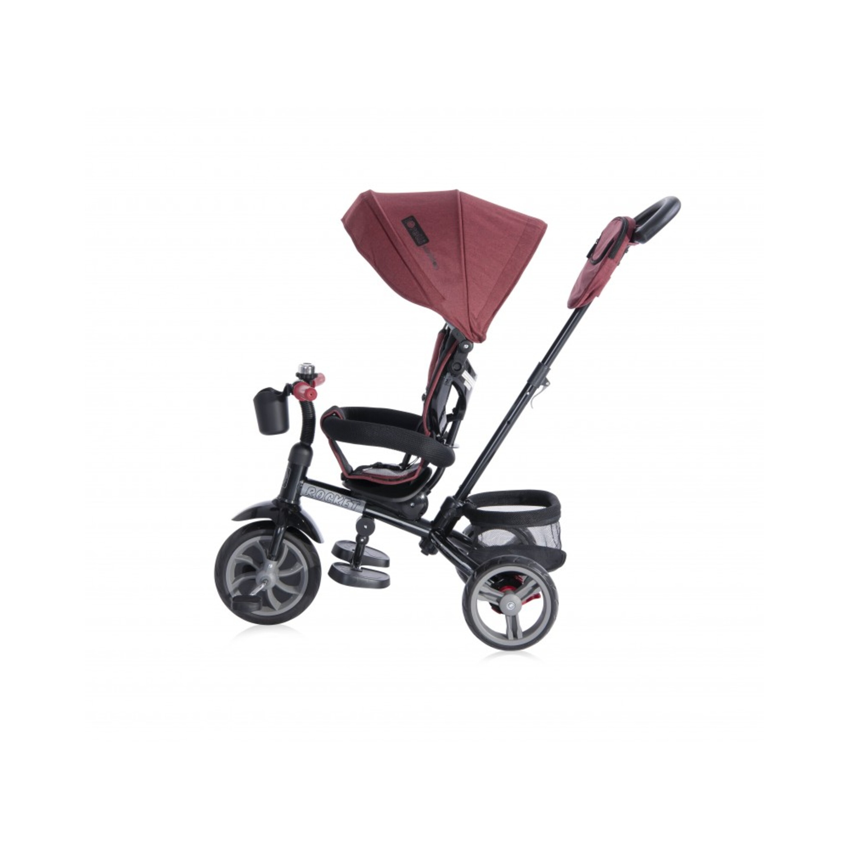 Triciclo Evolutivo Rocket Red&black Convertible En Bicicleta