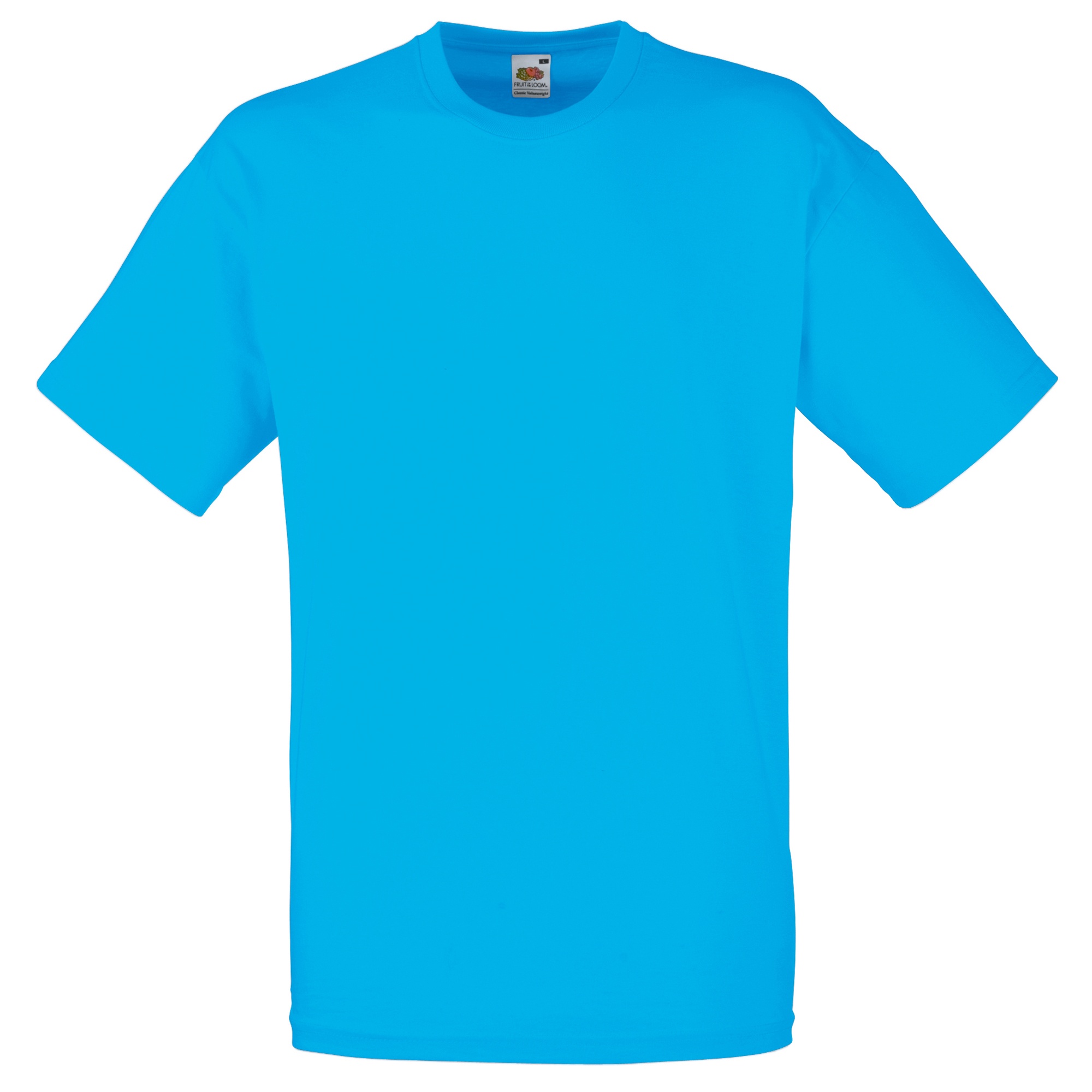 Camiseta Básica De Manga Corta Fruit Of The Loom Valueweight - azul - 