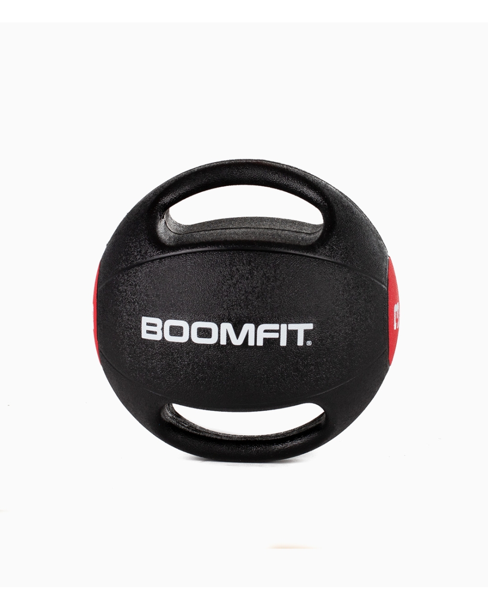 Balón Medicinal Boomfit Con Asa 3kg - negro-rojo - 