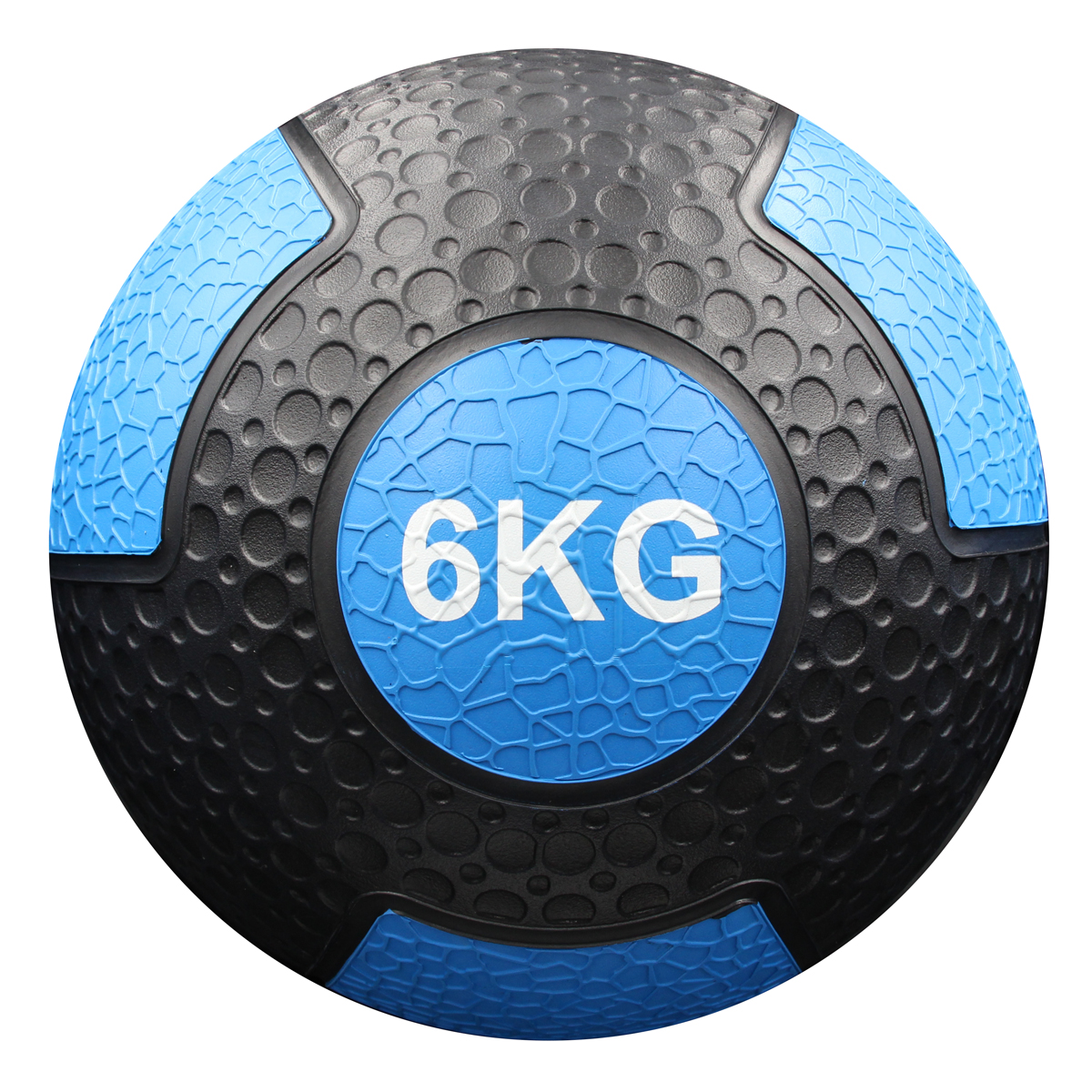 Balón Medicinal De Goma Resistente 6 Kg Gladiatorfit - negro-azul - 