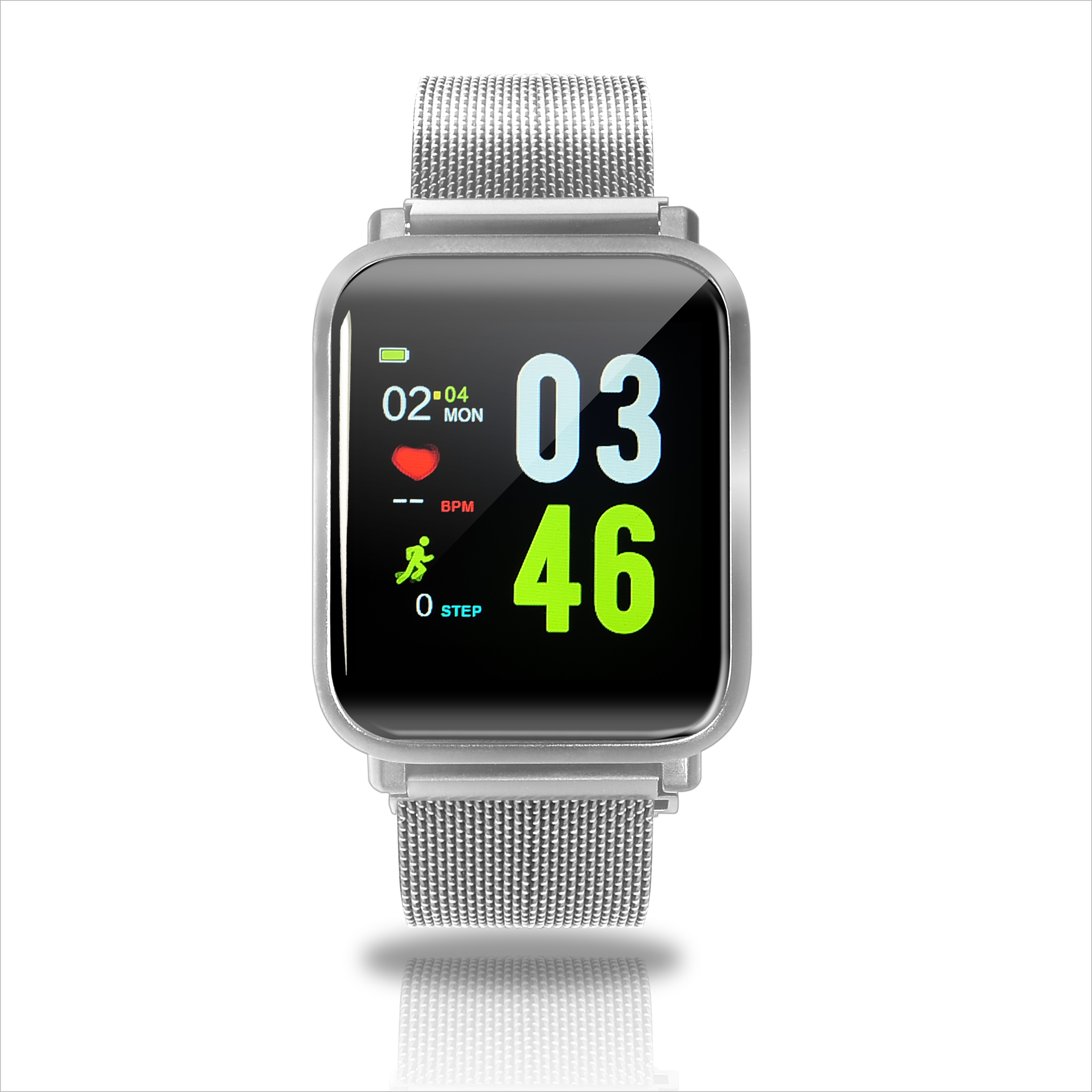 Reloj Inteligente Smartwatch Multitouch Ip67 Plata