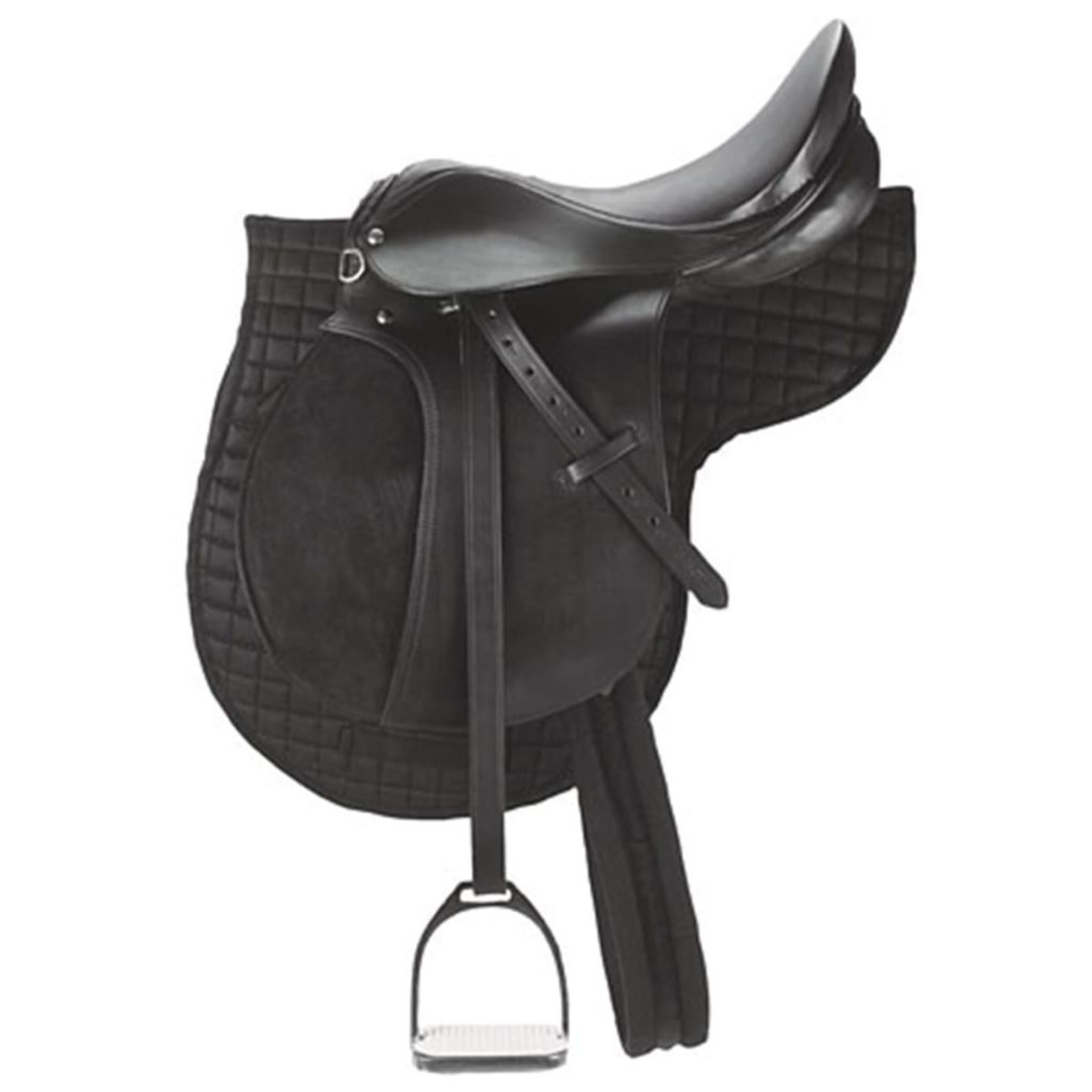 Kerbl Silla De Montar Poni De Cuero Negro 32196