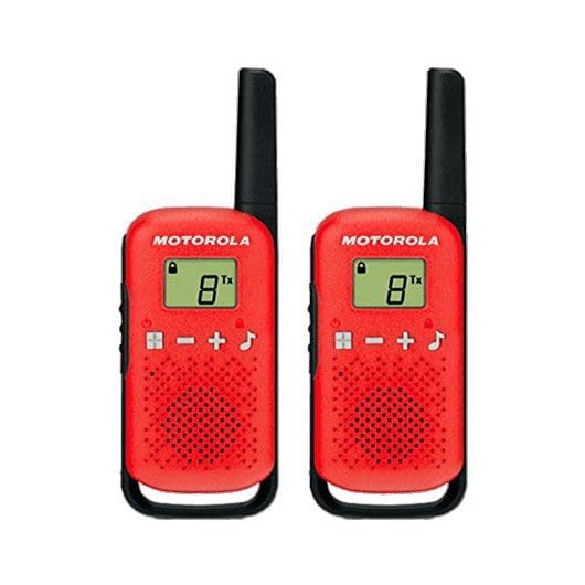 Walkie Talkie Motorola T42 Two-way Radios 16 Canales - rojo - 