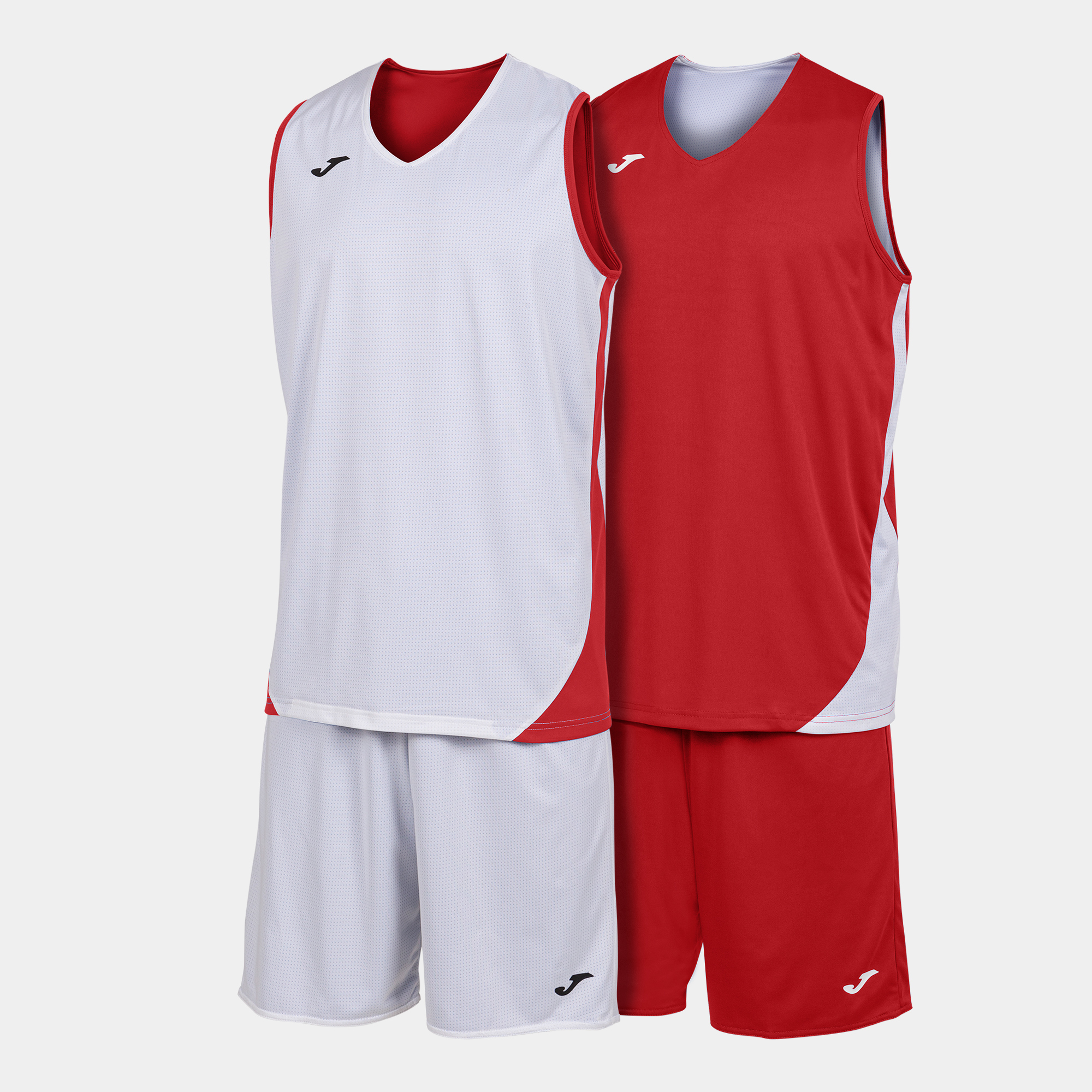 Set Reversible Camiseta Y Short Joma Kansas - rojo-blanco - 