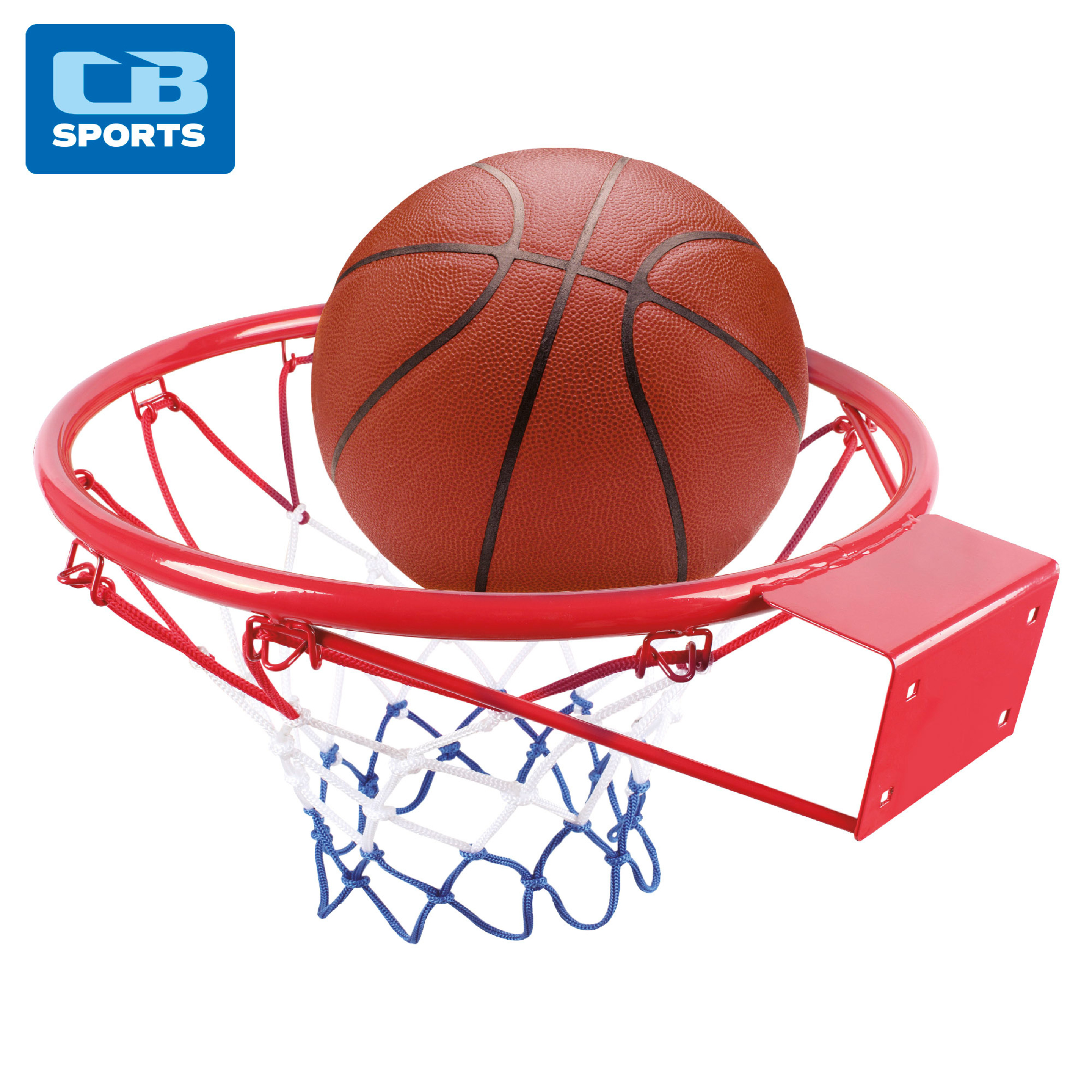 Canasta De Baloncesto De Pared C/pelota E Hinchador Cb Sports - Rojo  MKP