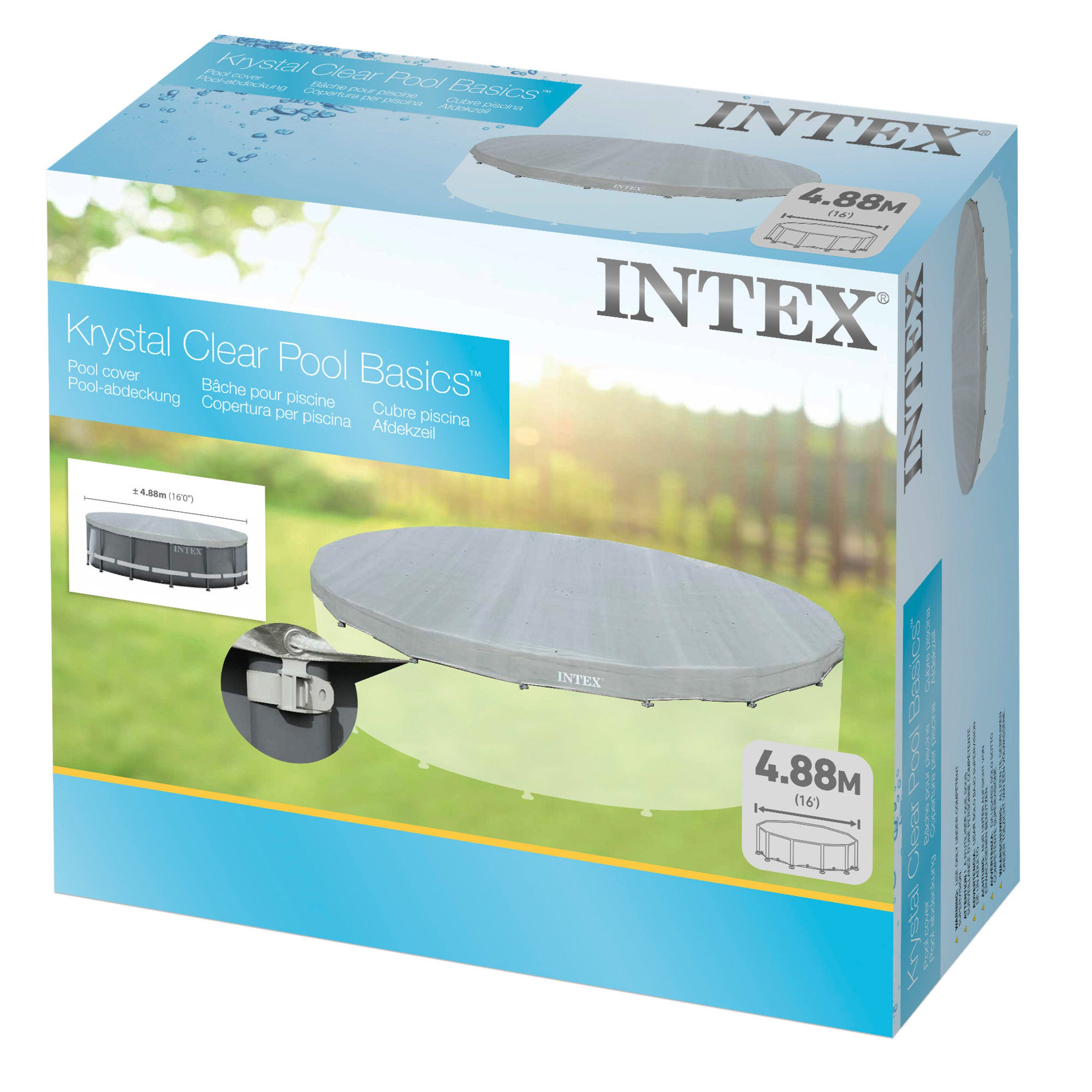 Cobertor Deluxe Intex Para Piscina Ultra Frame De 488 Cm Protección Uv