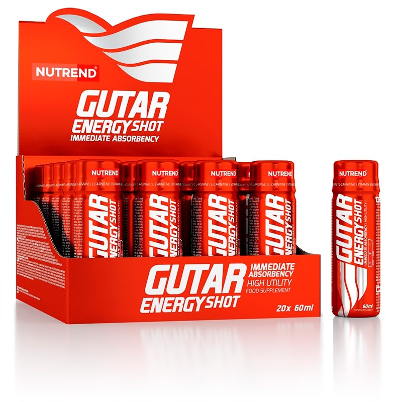 Gutar Energy Shot - 20x60ml - Nutrend - Sin Sabor