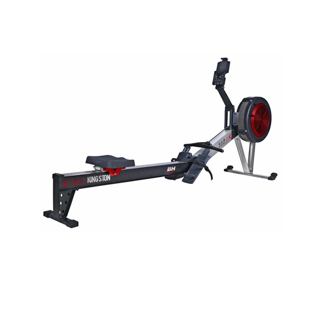 Máquina De Remo Bh Fitness Kingston R385 Semi-profissional - gris-rojo - 
