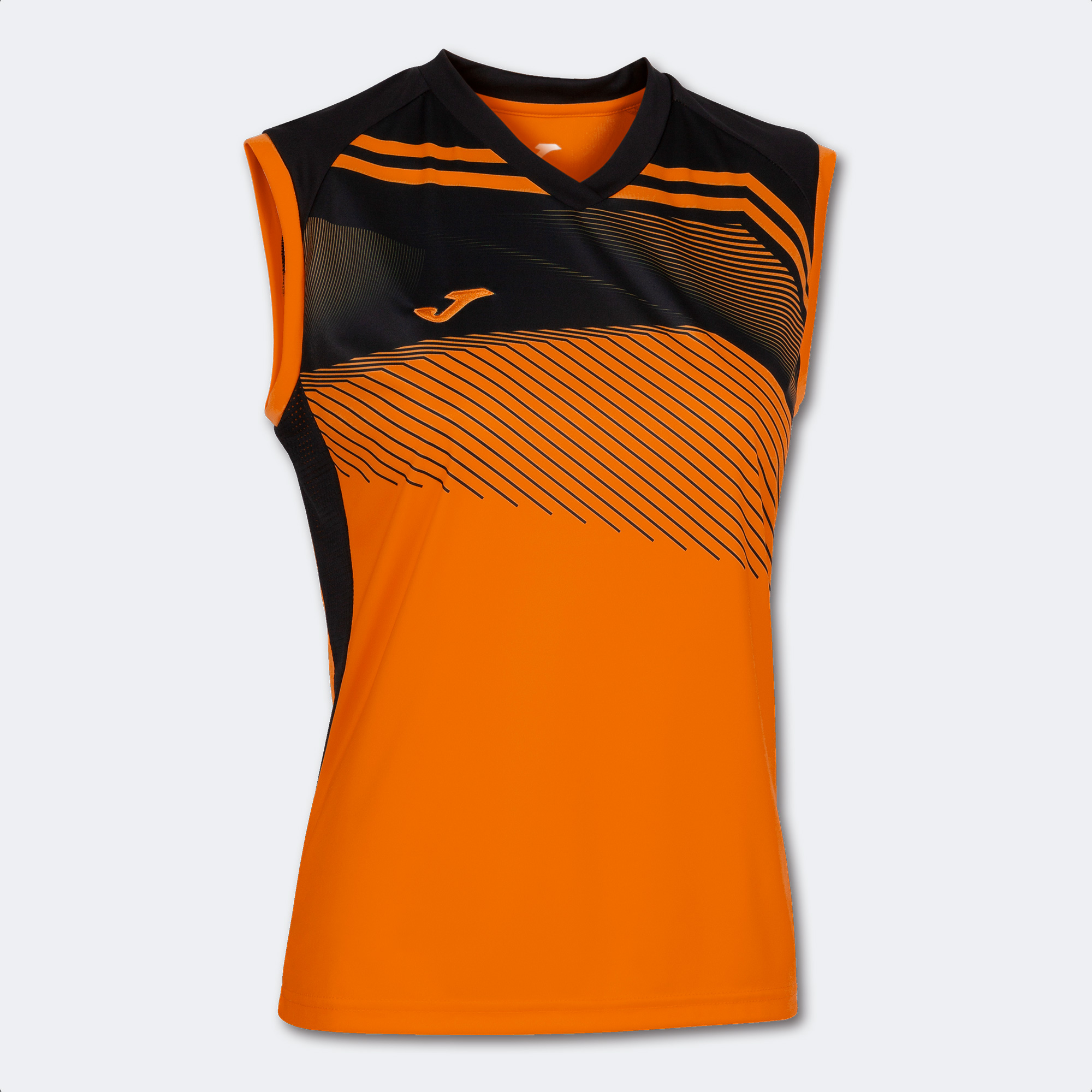 T-shirt De Alça Joma Supernova Ii Laranja Preto