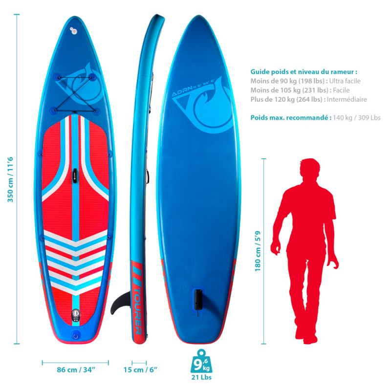 Paddle Surf Hinchable Adrenalin Tourer - Paddle Surf  MKP