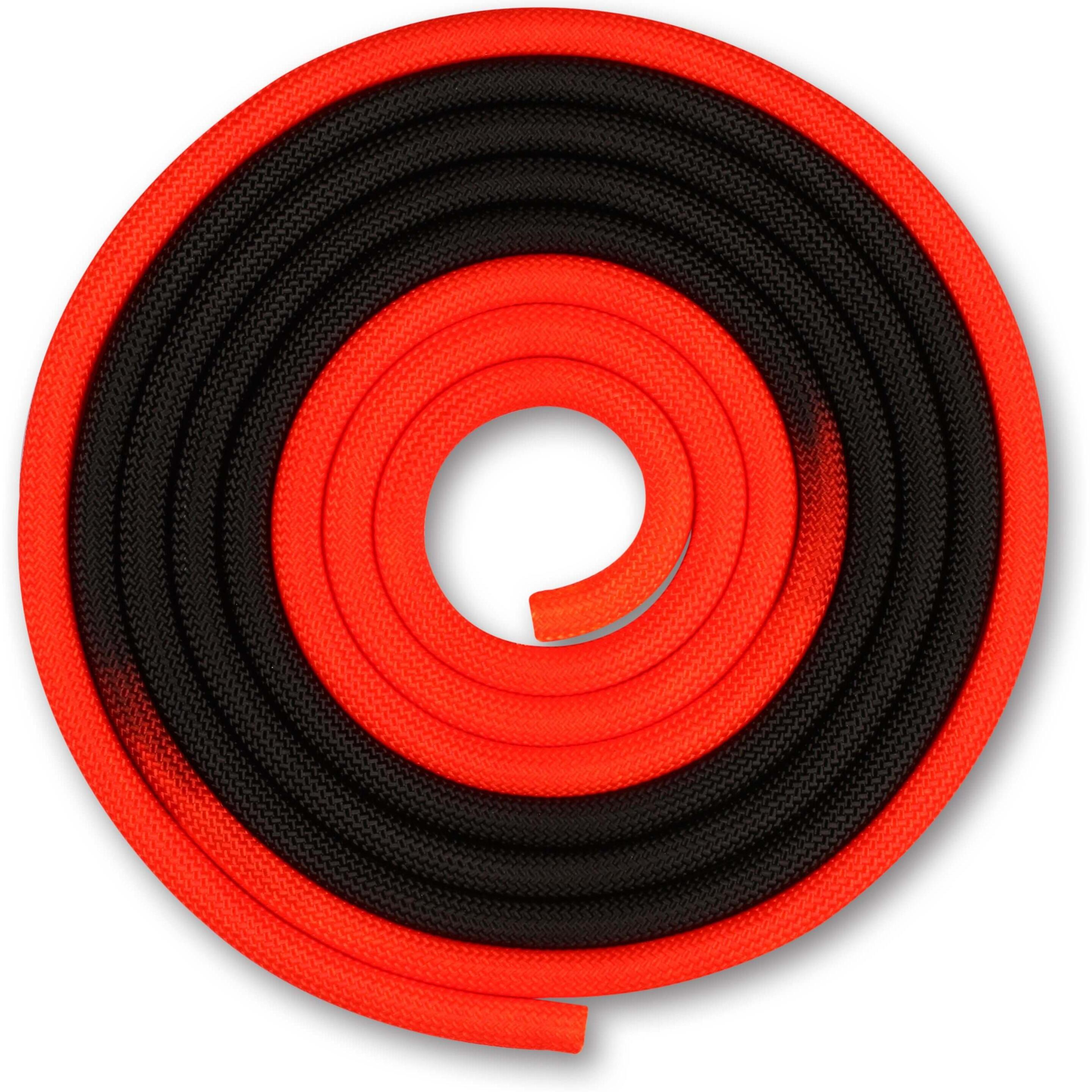 Cuerda Para Gimnasia Rítmica Ponderada 165g Indigo Bicolor 3 M - Rojo/Negro  MKP