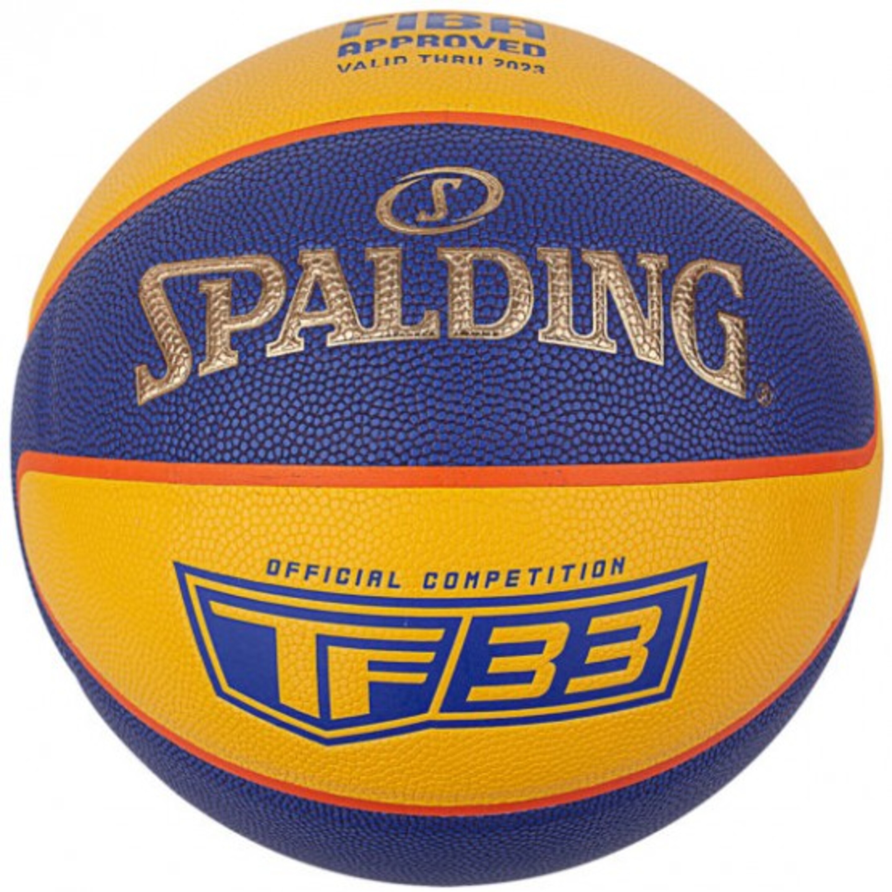 Balón Spalding Tf-33 Gold - In/out Sz6. Caucho - amarillo - 