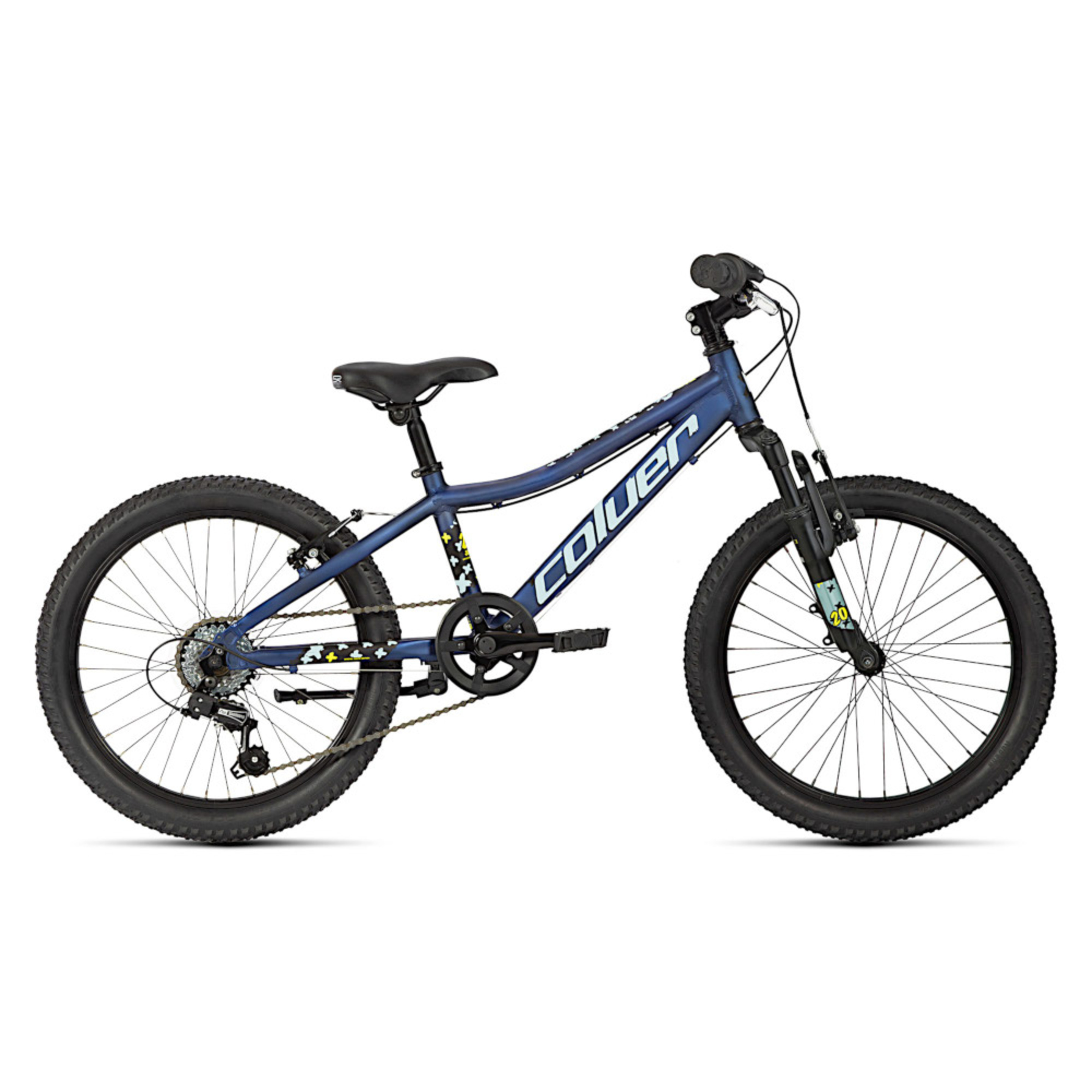 Bicicleta Infantil 20" Coluer Rider Alumínio 6vl Suspensão - azul - 