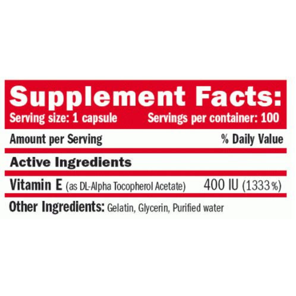 Vitamin E 400 Iu 100 Perlas  MKP