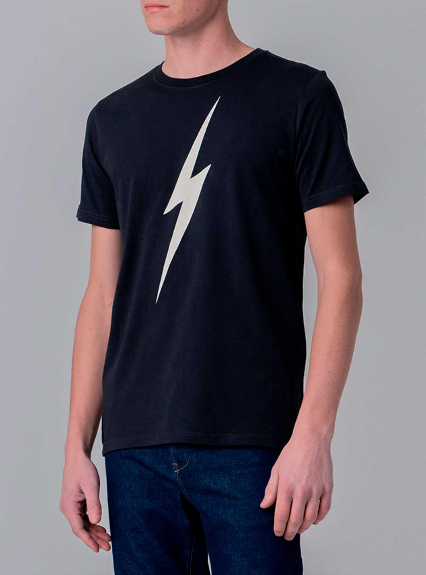 Camiseta De Manga Corta Lightning Bolt Forever Eco Tee - Confort Y Calidad Portuguesa  MKP