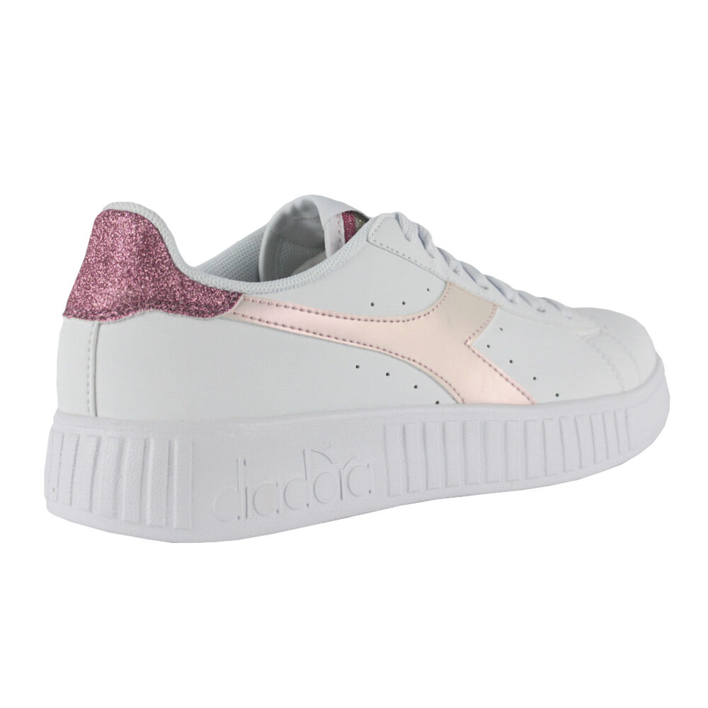 Zapatillas Diadora Step Glitter C3113 White/pink Lady