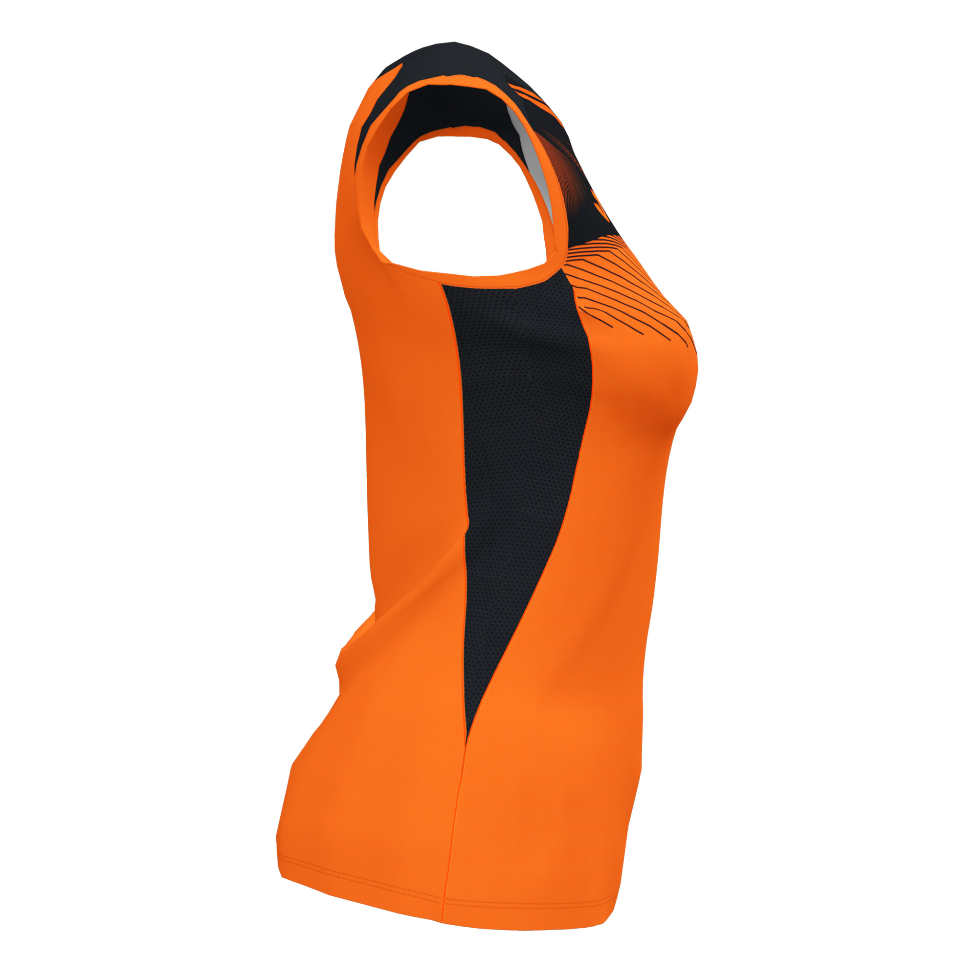 T-shirt De Alça Joma Supernova Ii Laranja Preto