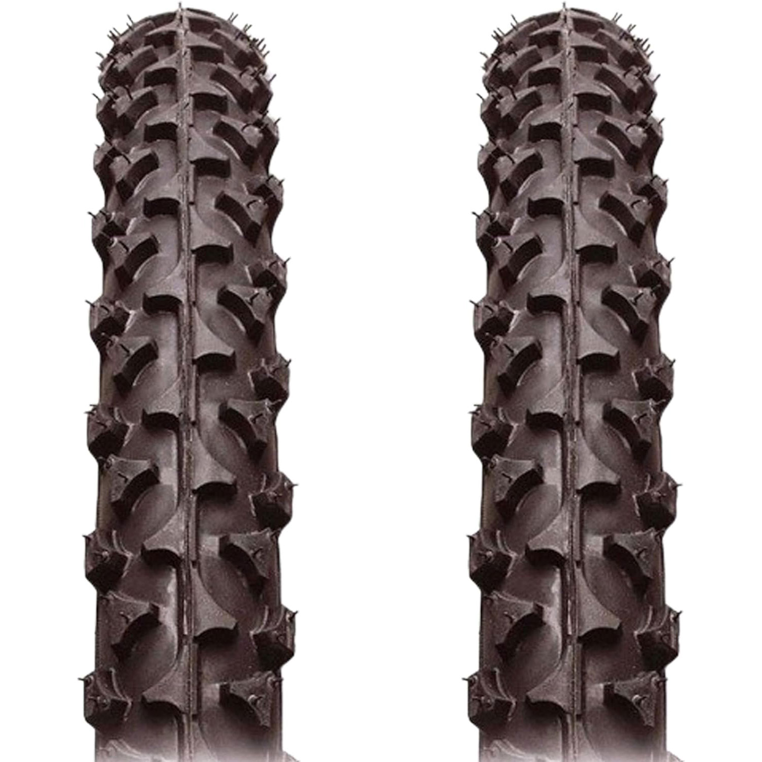 2 Cubiertas De Bicicleta Mtb 24x1.90 Negras Con Taco (47-507) - negro - 