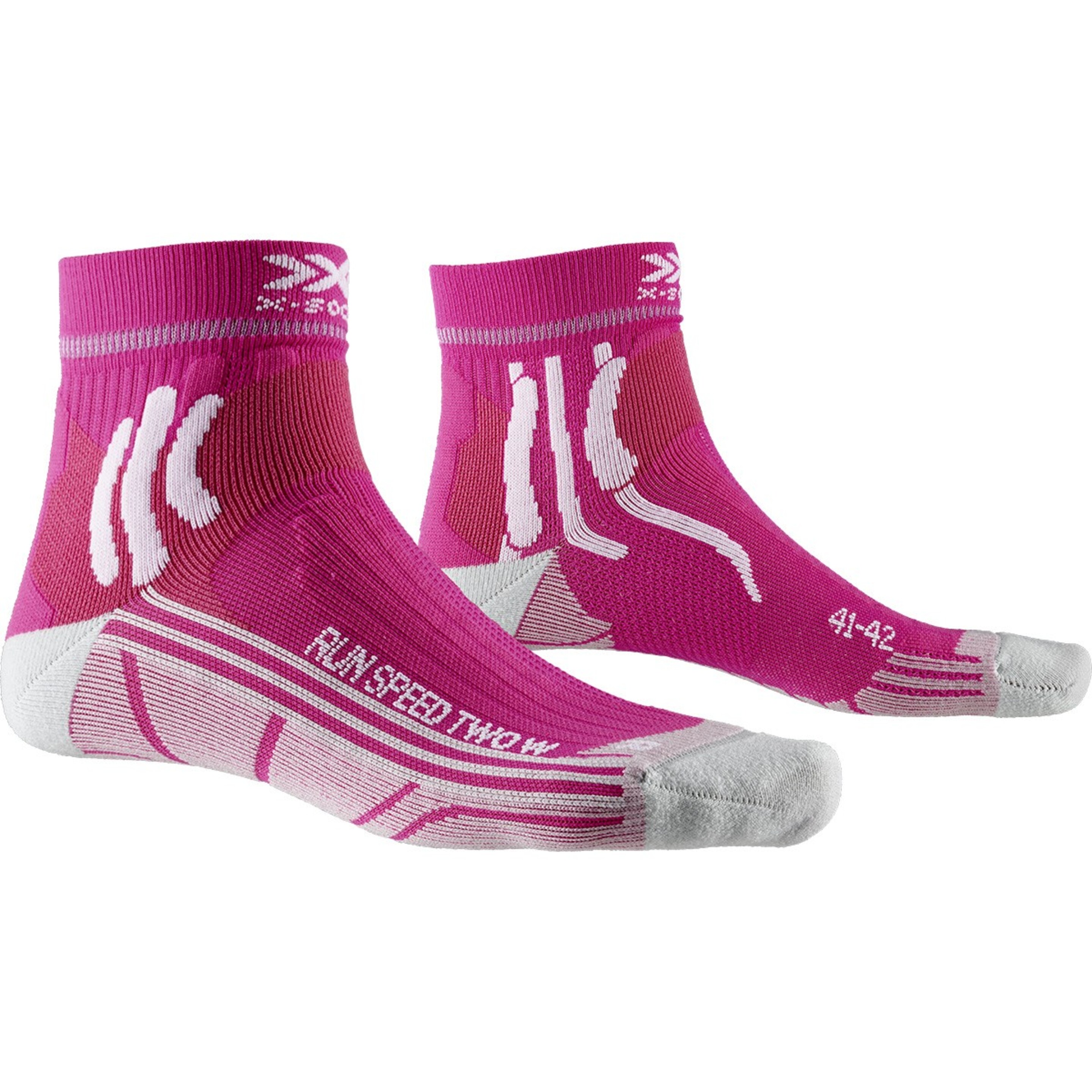 Calcetín Run Speed Two Mujer X-bionic - rosa - 