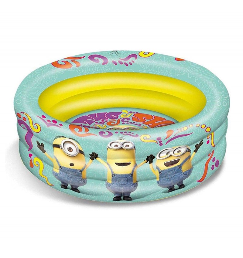 Piscina Hinchable Infantil 3 Anillos Minions 100cm 16484