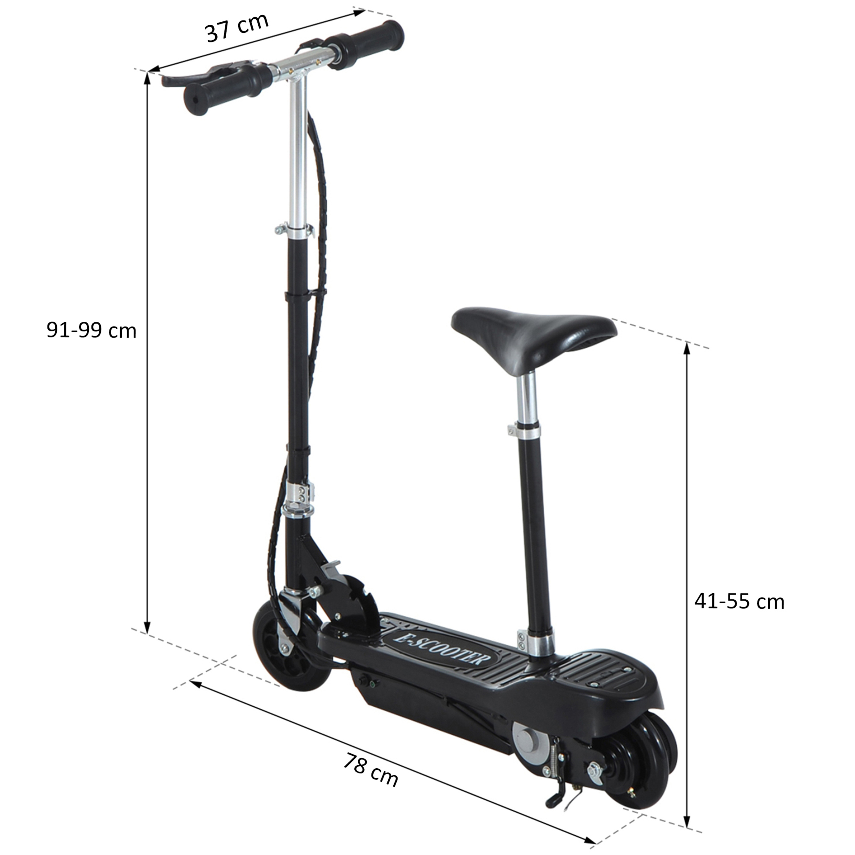 Patinete Eléctrico 120 W Homcom