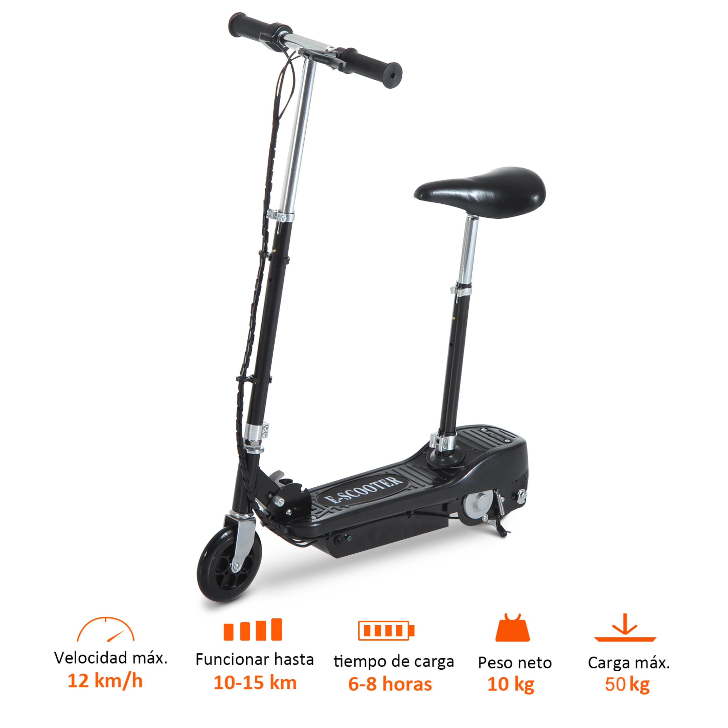 Patinete Eléctrico 120 W Homcom