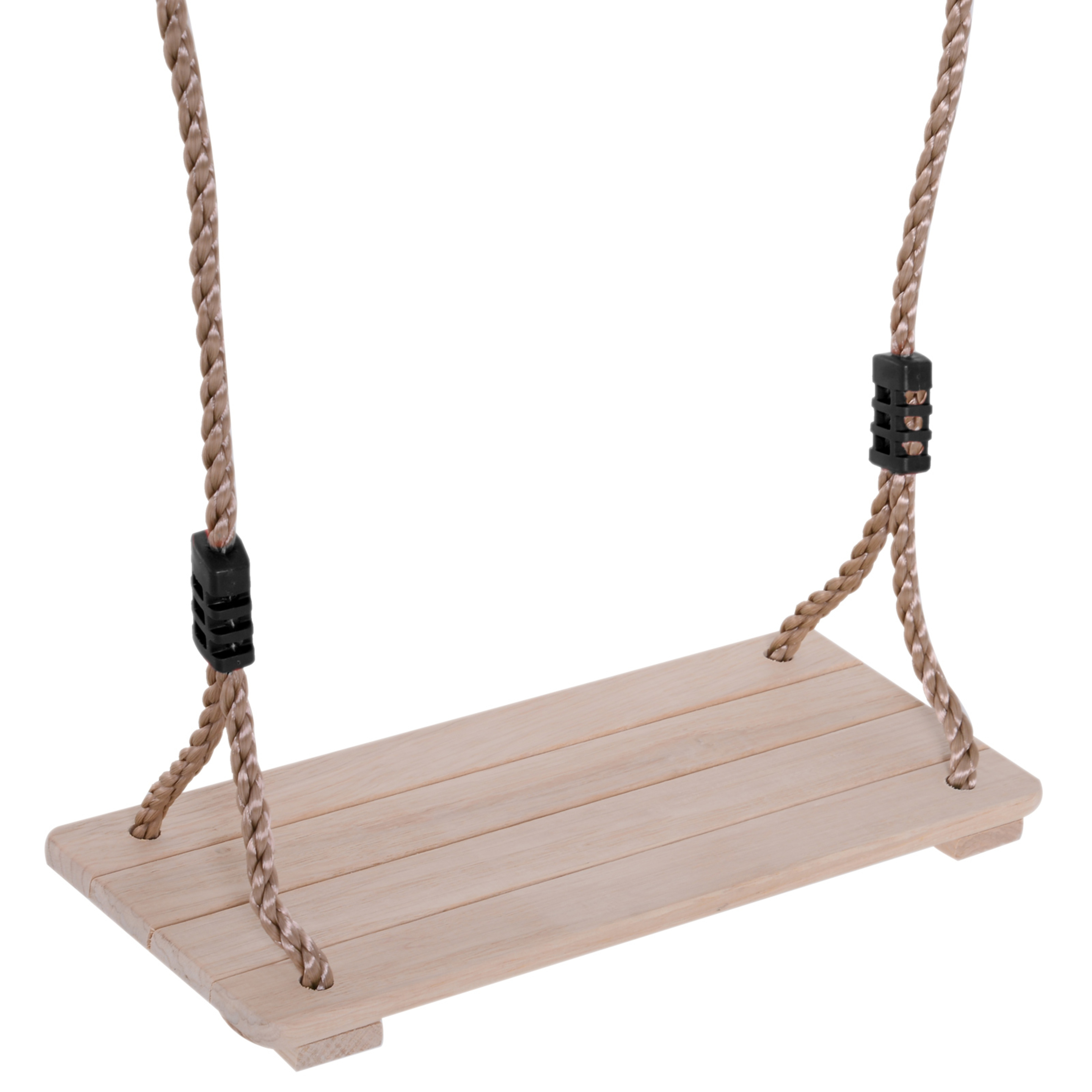 Homcom® Columpio Infantil De Madera Con Cuerda Para Jardines Asiento 40x16cm