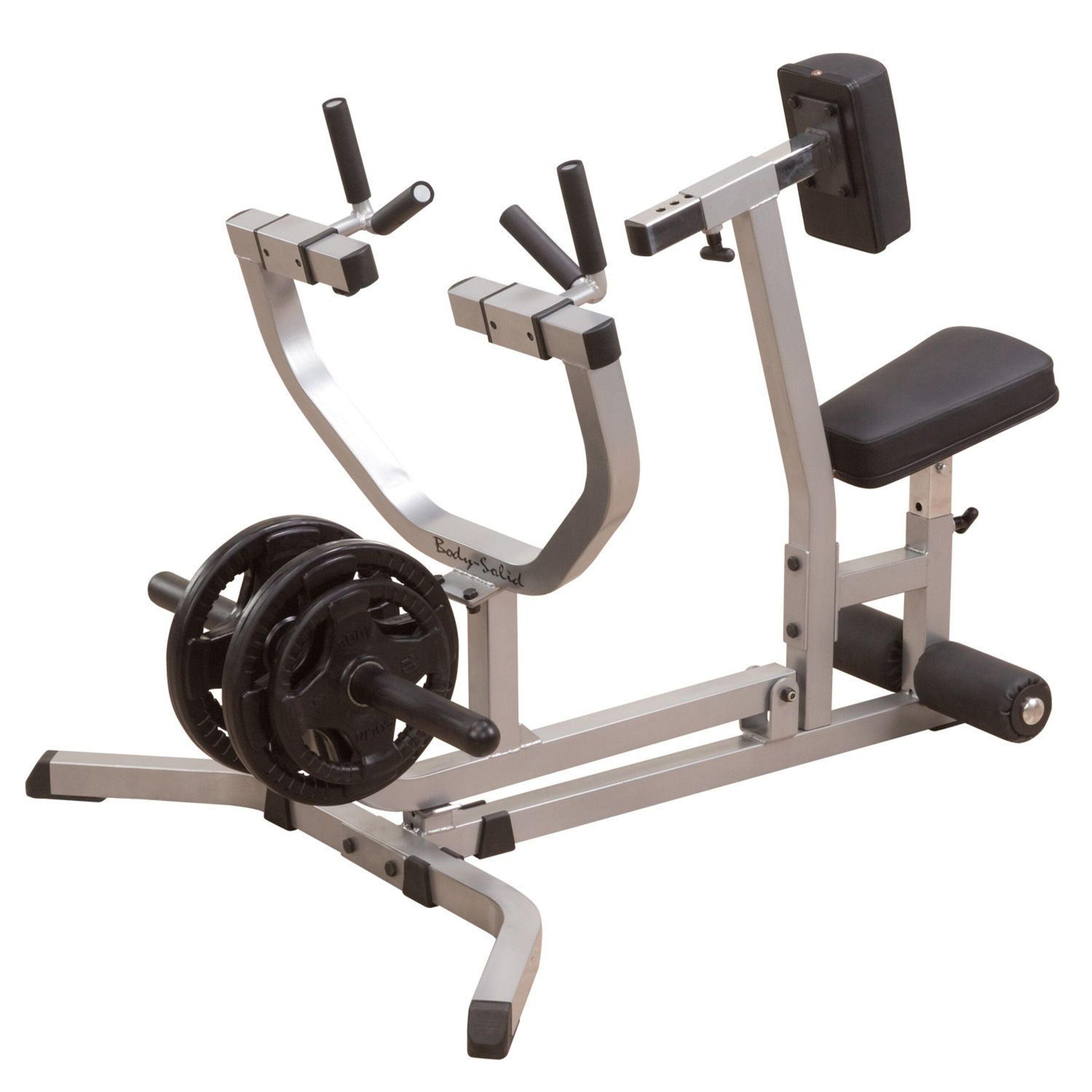 Seated Row Machine Body-solid Gsrm40 - Gris - Carga De Discos Y Musculacion  MKP