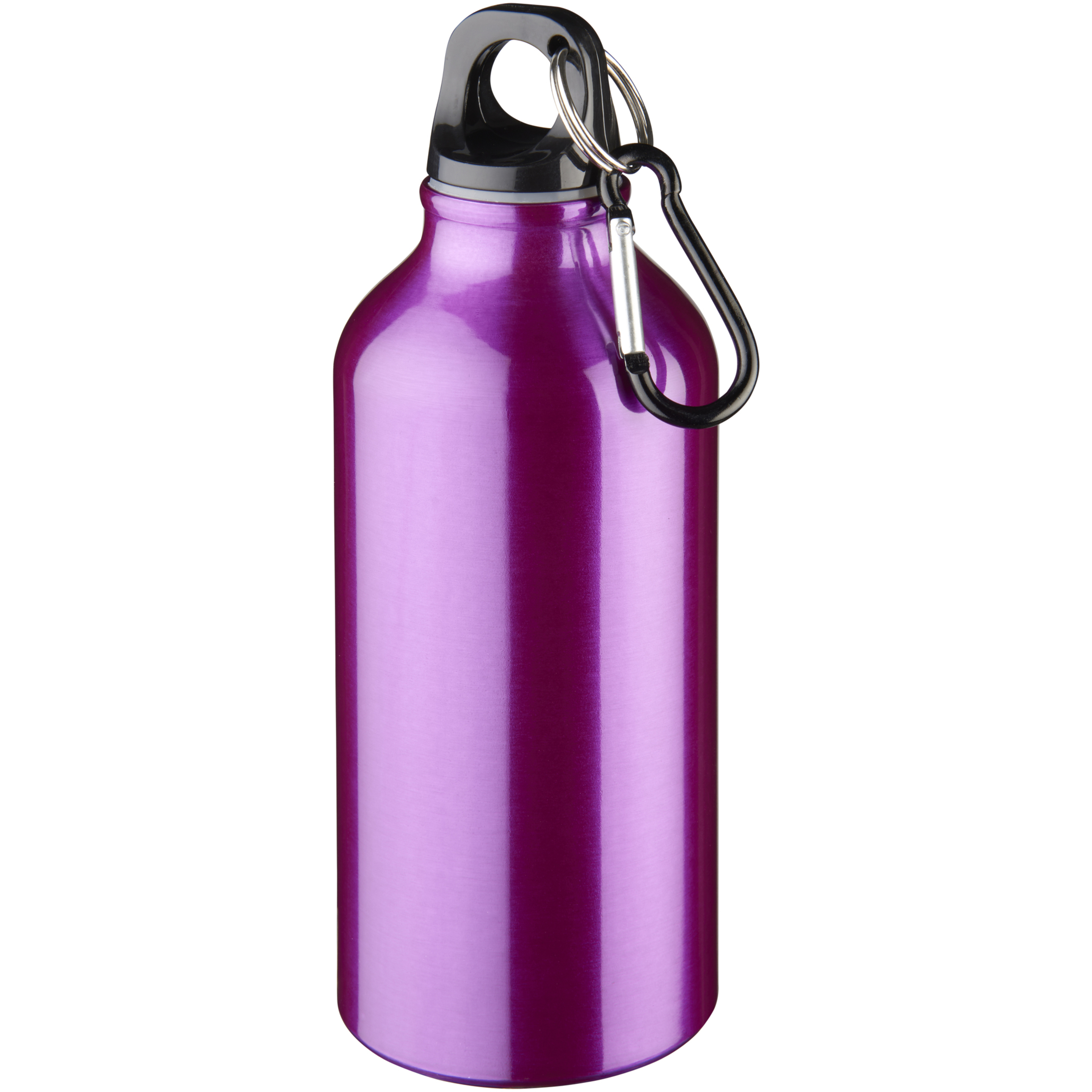 Botella De Agua Modelo Oregon Con Mosquetón Bullet (Púrpura)