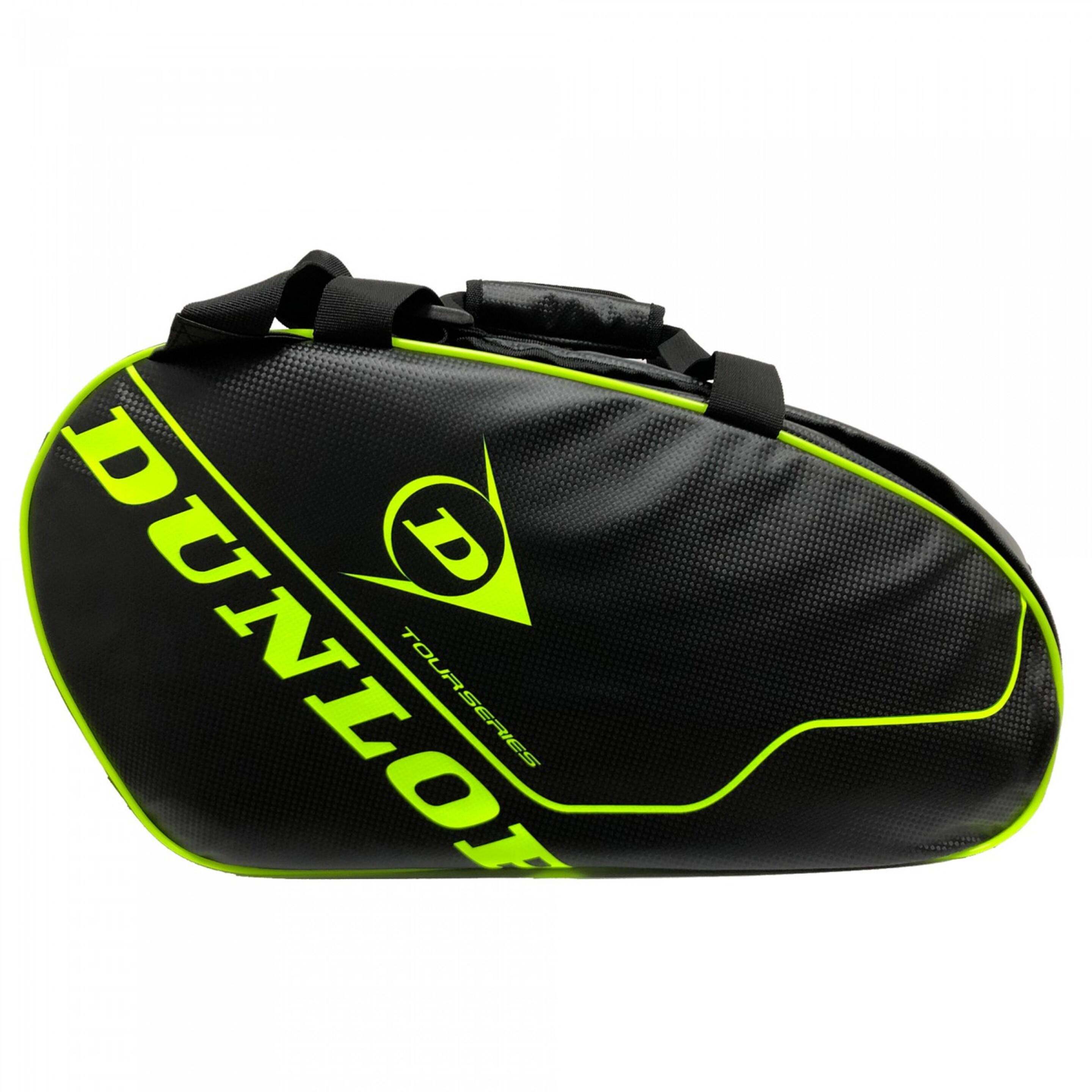 Paletero Dunlop Tour Intro Carbon - negro-amarillo-fluor - 
