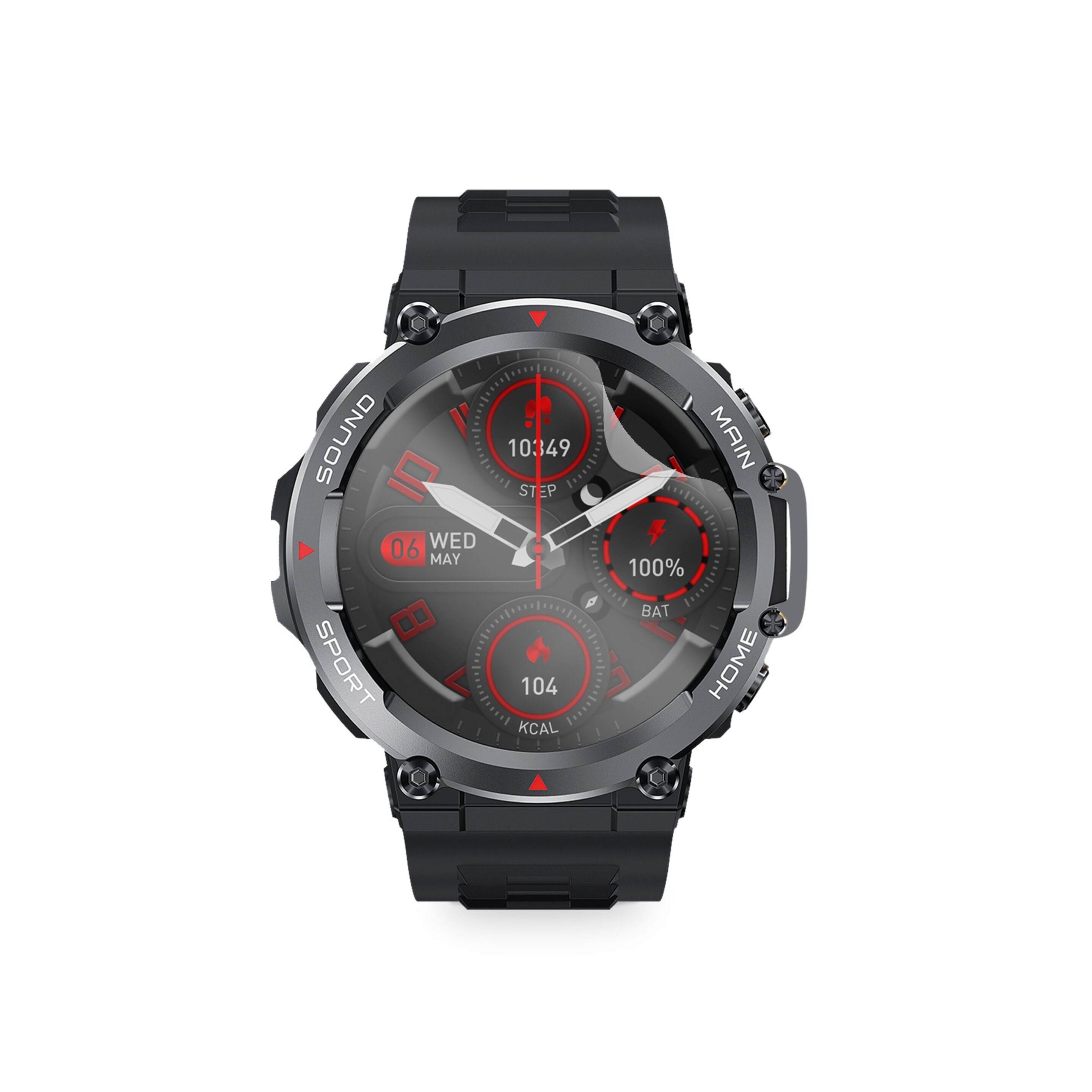 2 Protectores Smartwatch Para Ksix Oslo - transparente - 