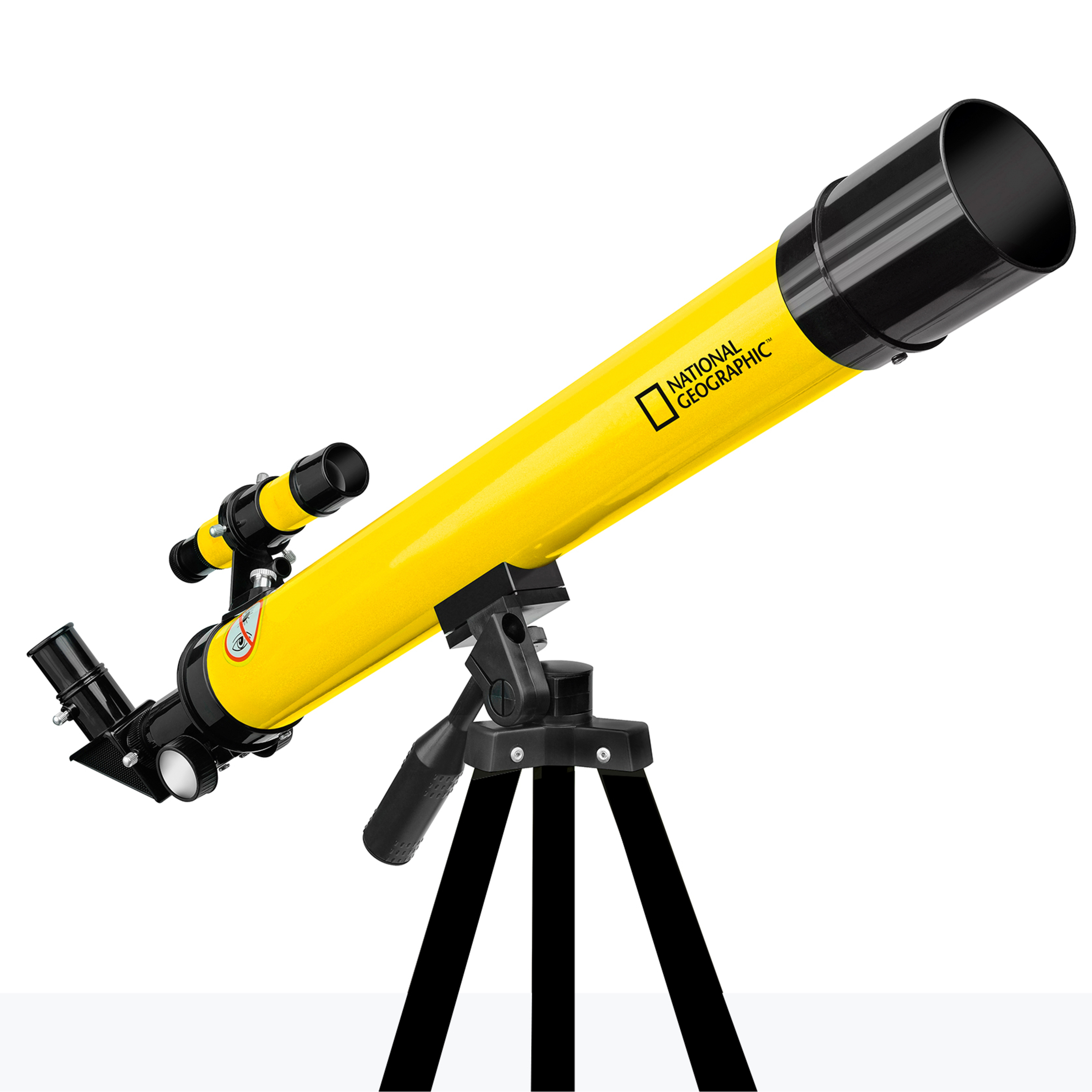 National Geographic 50/600 Telescópio Refractor Com Montagem Altazimutal - negro-amarillo - 