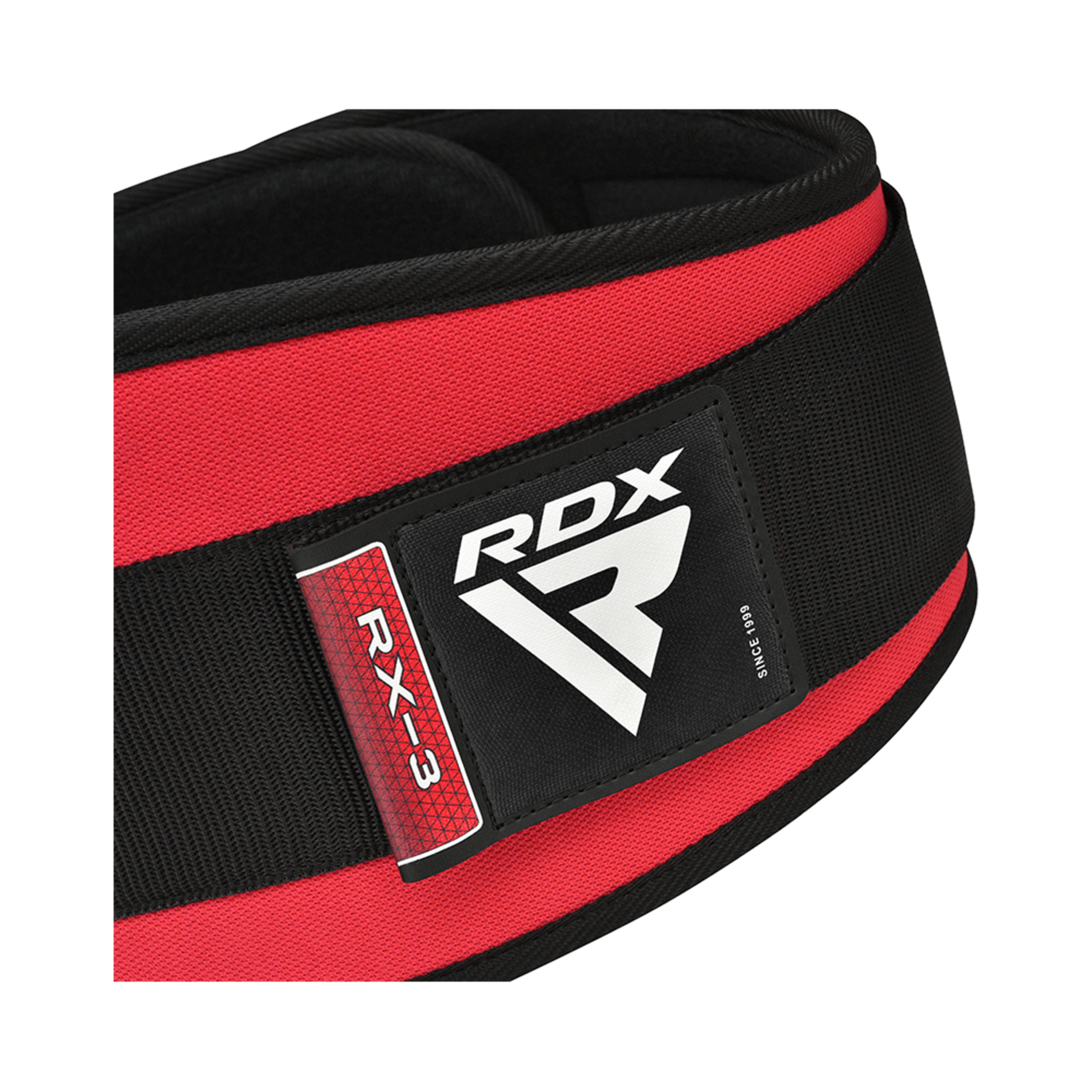 Cinturón De Fitness Rdx Wbe-rx3 - Rojo - Weightlifting Powerlifting Fitness  MKP