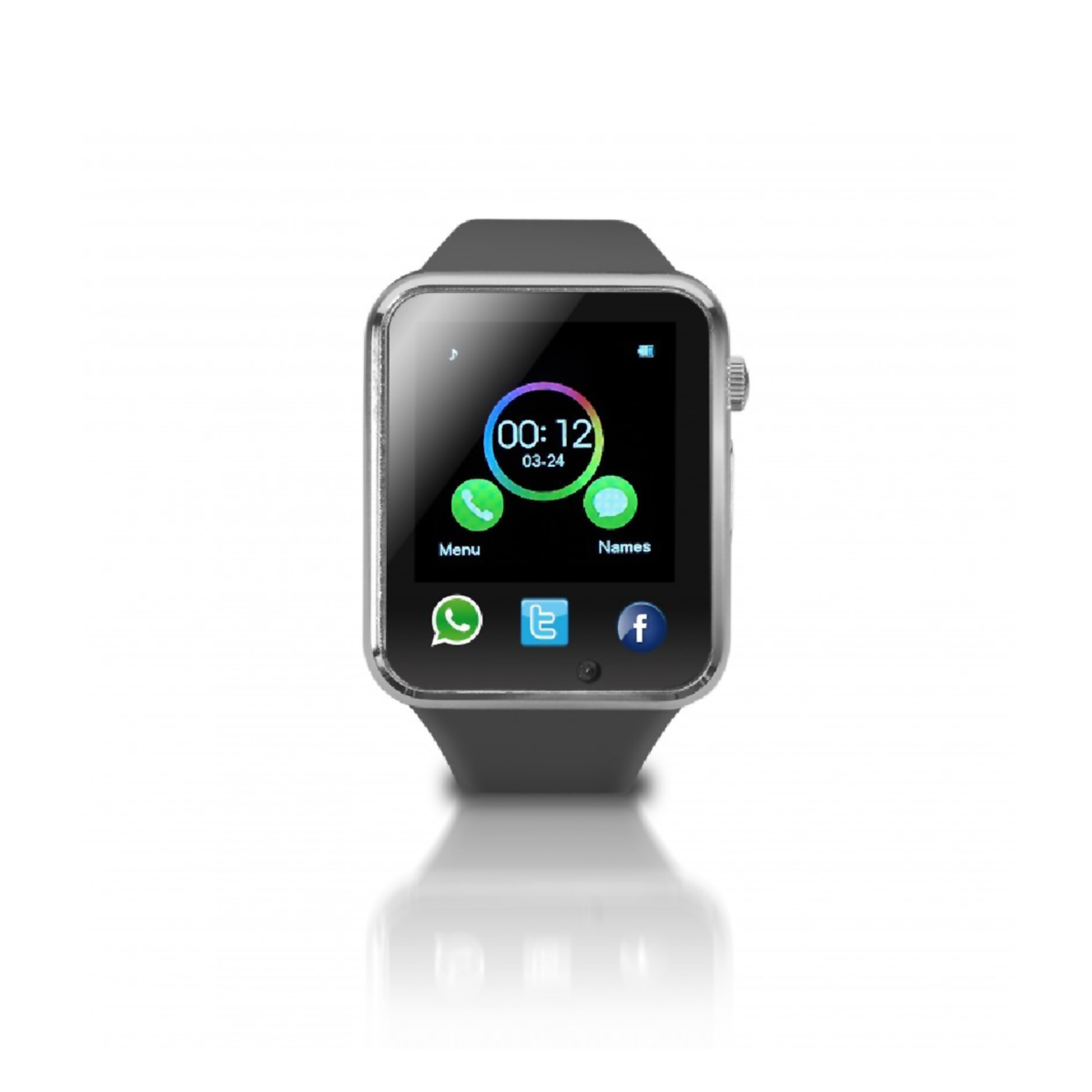 Smartwatch Smartek Sw-720 Preto / Prata + 16 Gb Microsd