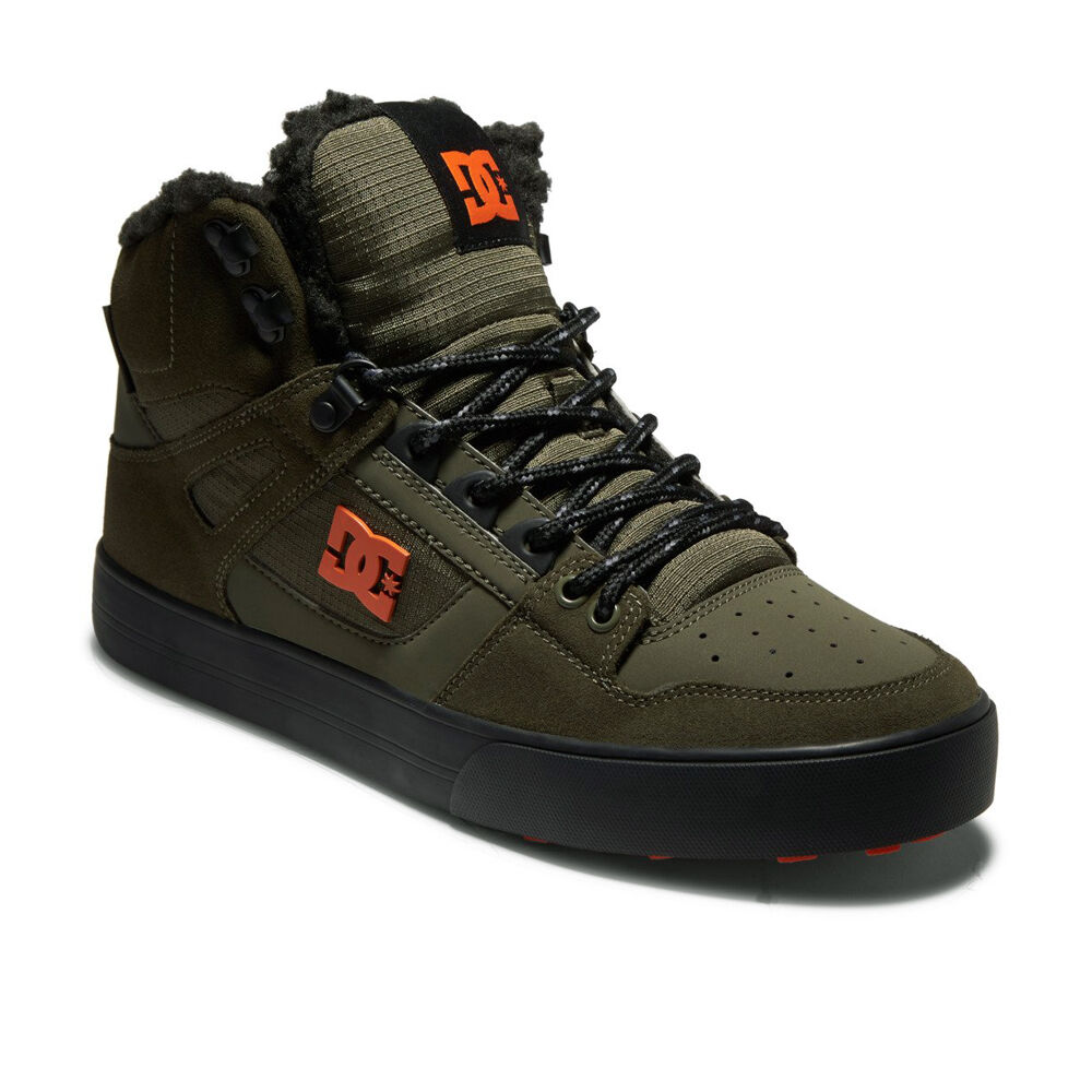 Zapatillas Dc Shoes Pure High-top Wc Wnt Adys400047 Dusty Olive/orange (Doo)